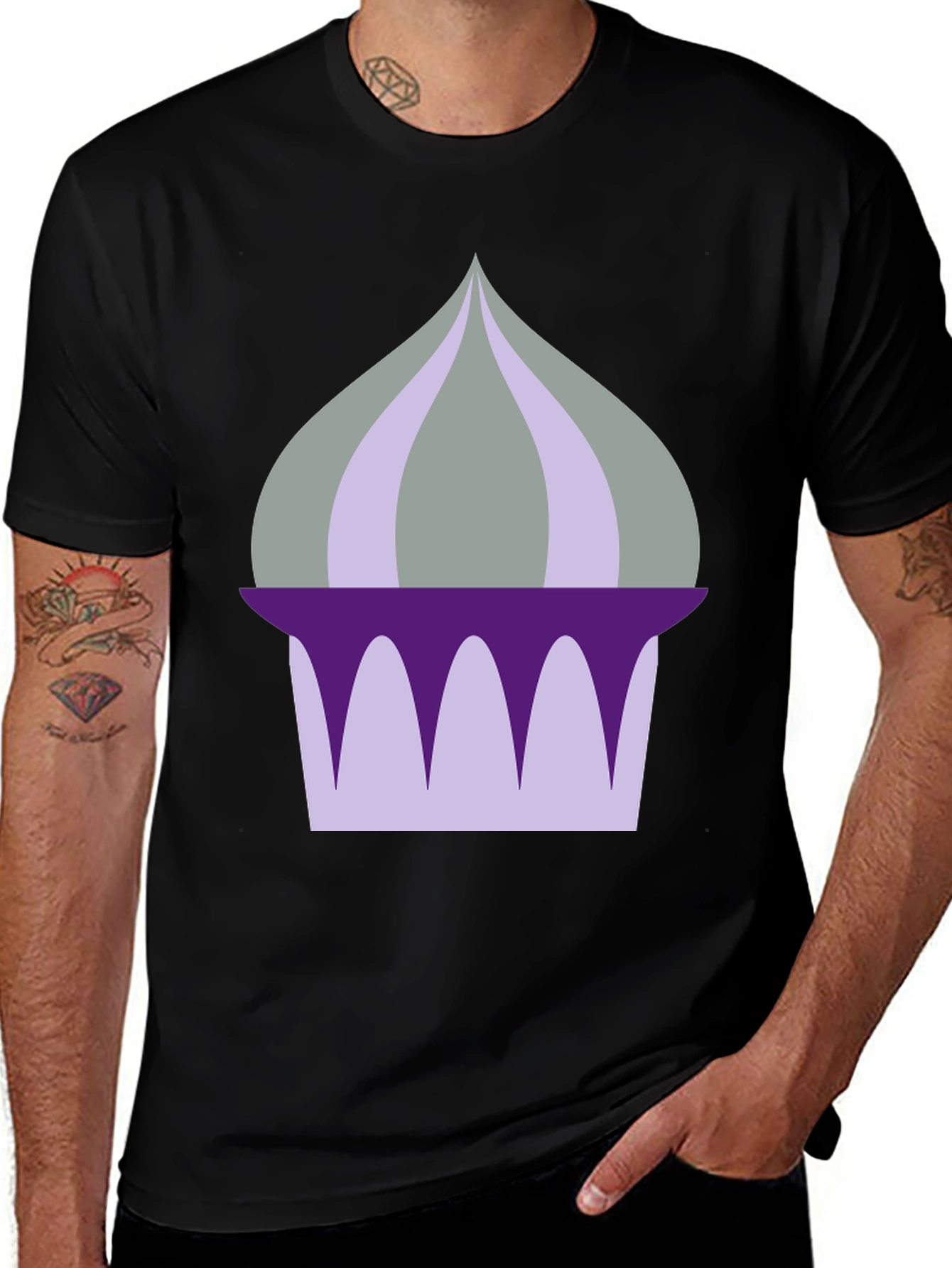 Variant 9 of Whimsical Purple Dome Graphic Tee