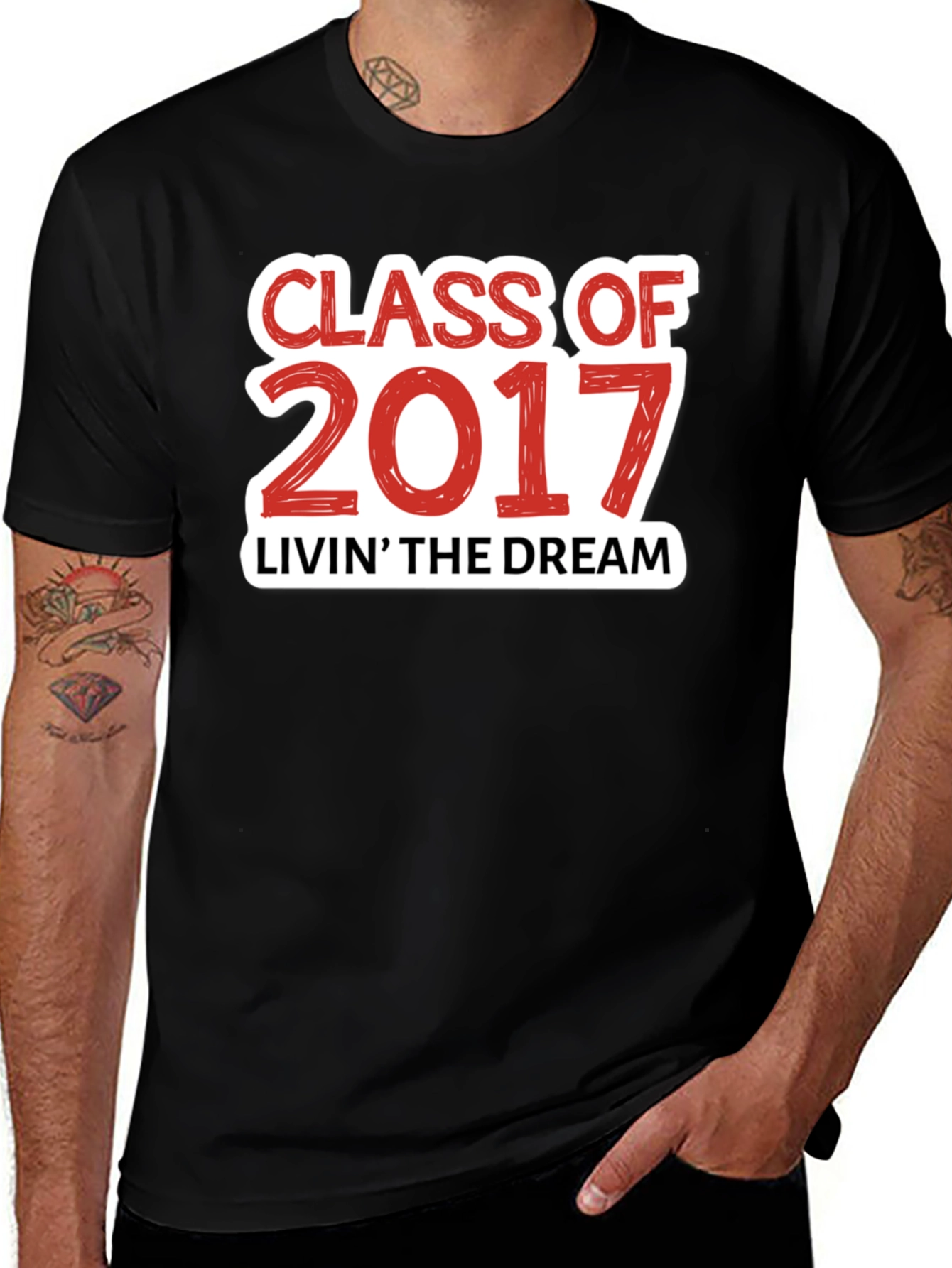 Variant 8 of Class of 2017 Livin' the Dream T-Shirt