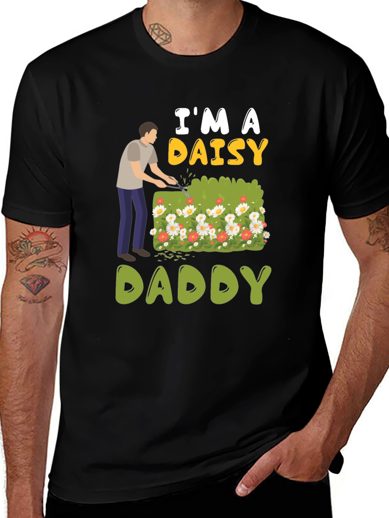 Variant 15 of I'm a Daisy Daddy Graphic T-Shirt