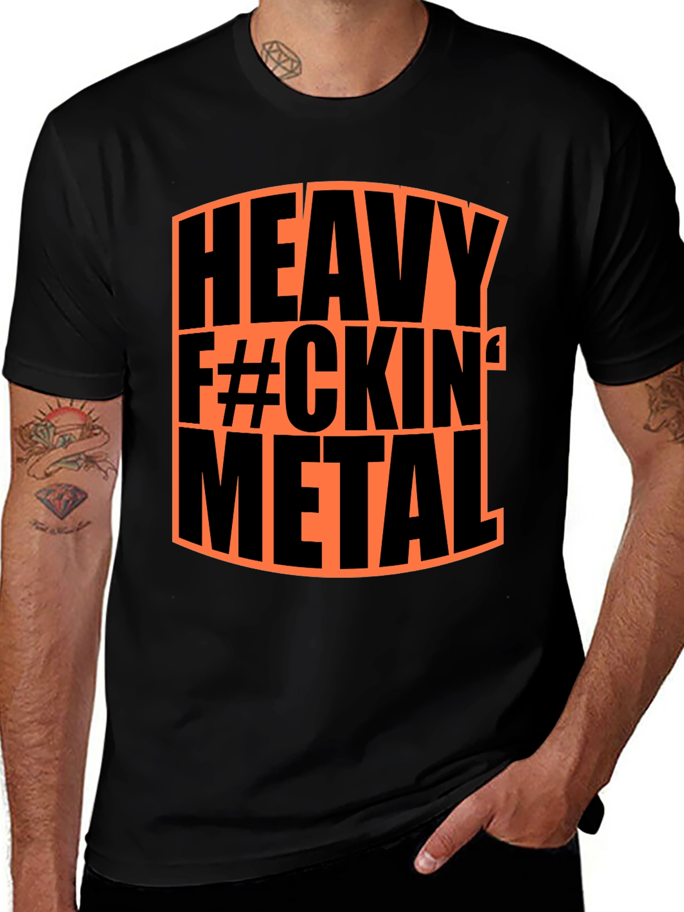 Variant 30 of Heavy F#CKIN' Metal Graphic Tee