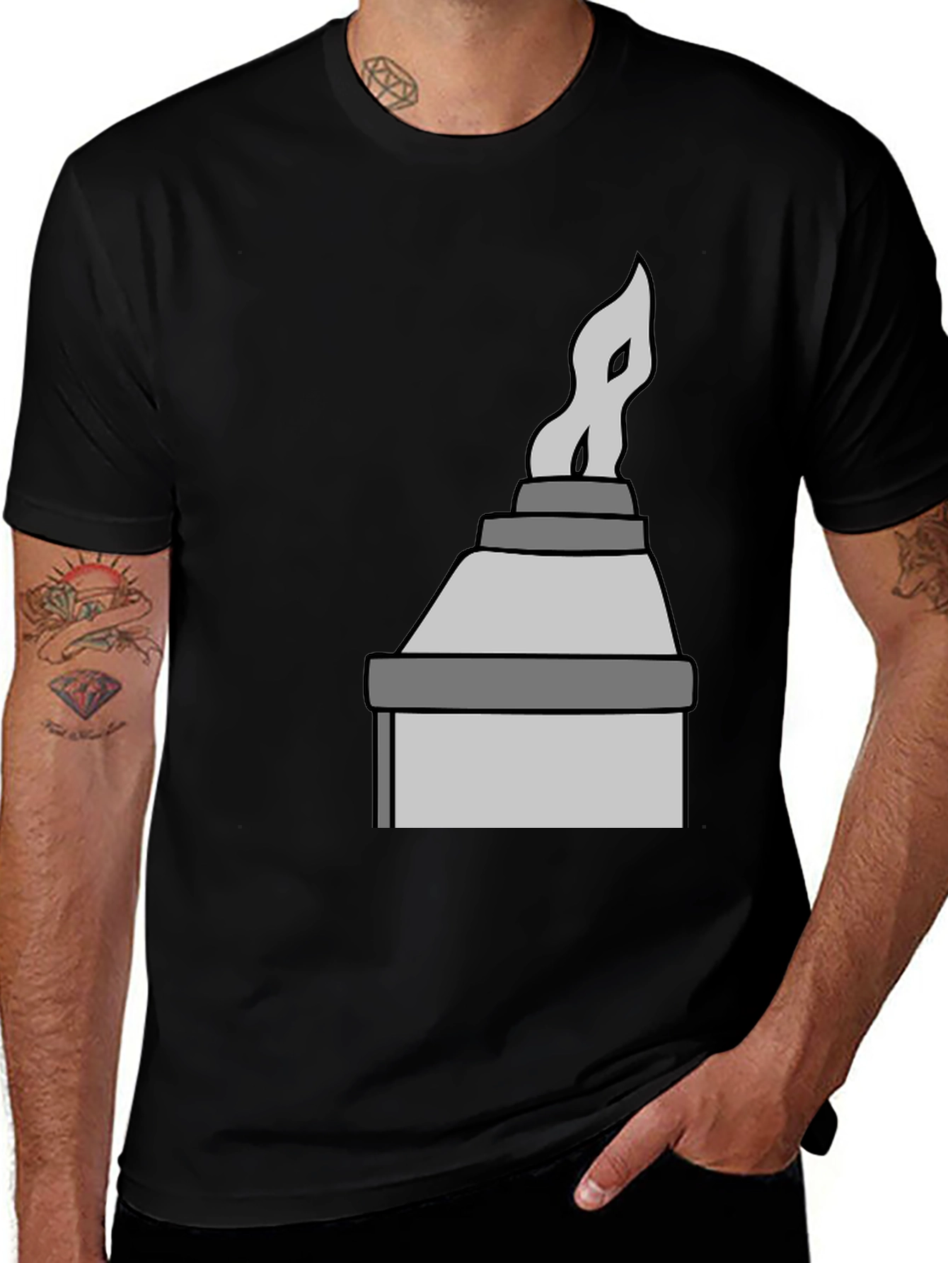 Variant 22 of Stylized Chimney Stack Tee