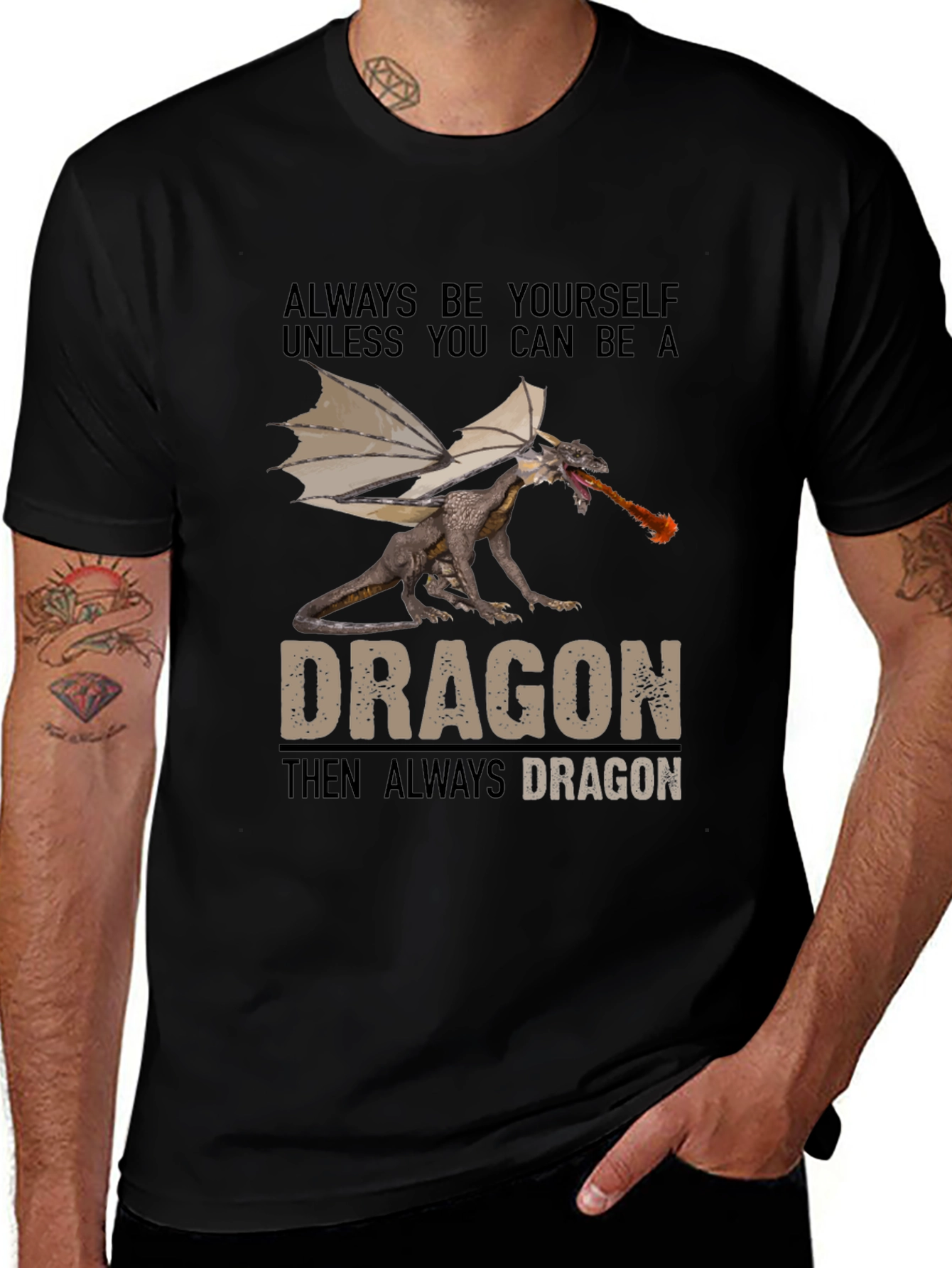 Variant 26 of Dragon Graphic T-Shirt - Always Be Yourself