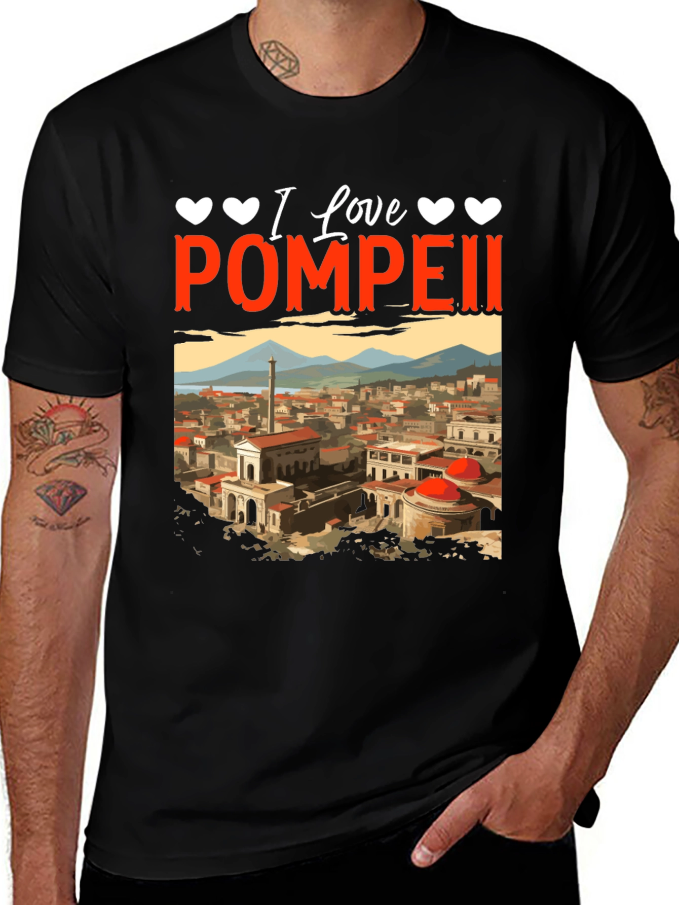 I Love Pompeii T-Shirt - Unique Graphic Tee