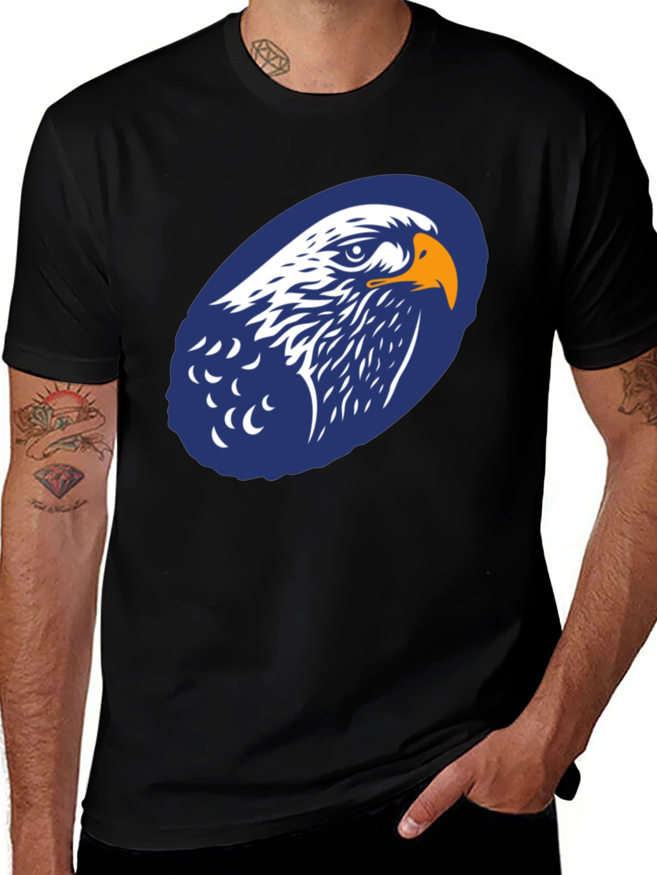 Variant 24 of Eagle Graphic T-Shirt - Mens Casual Tee