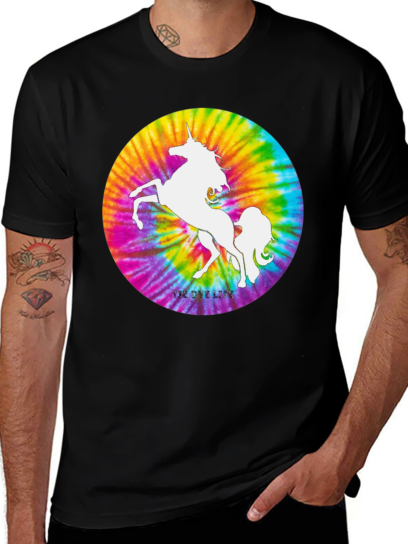 Variant 12 of Unicorn Tie Dye T-Shirt - The Dye Life