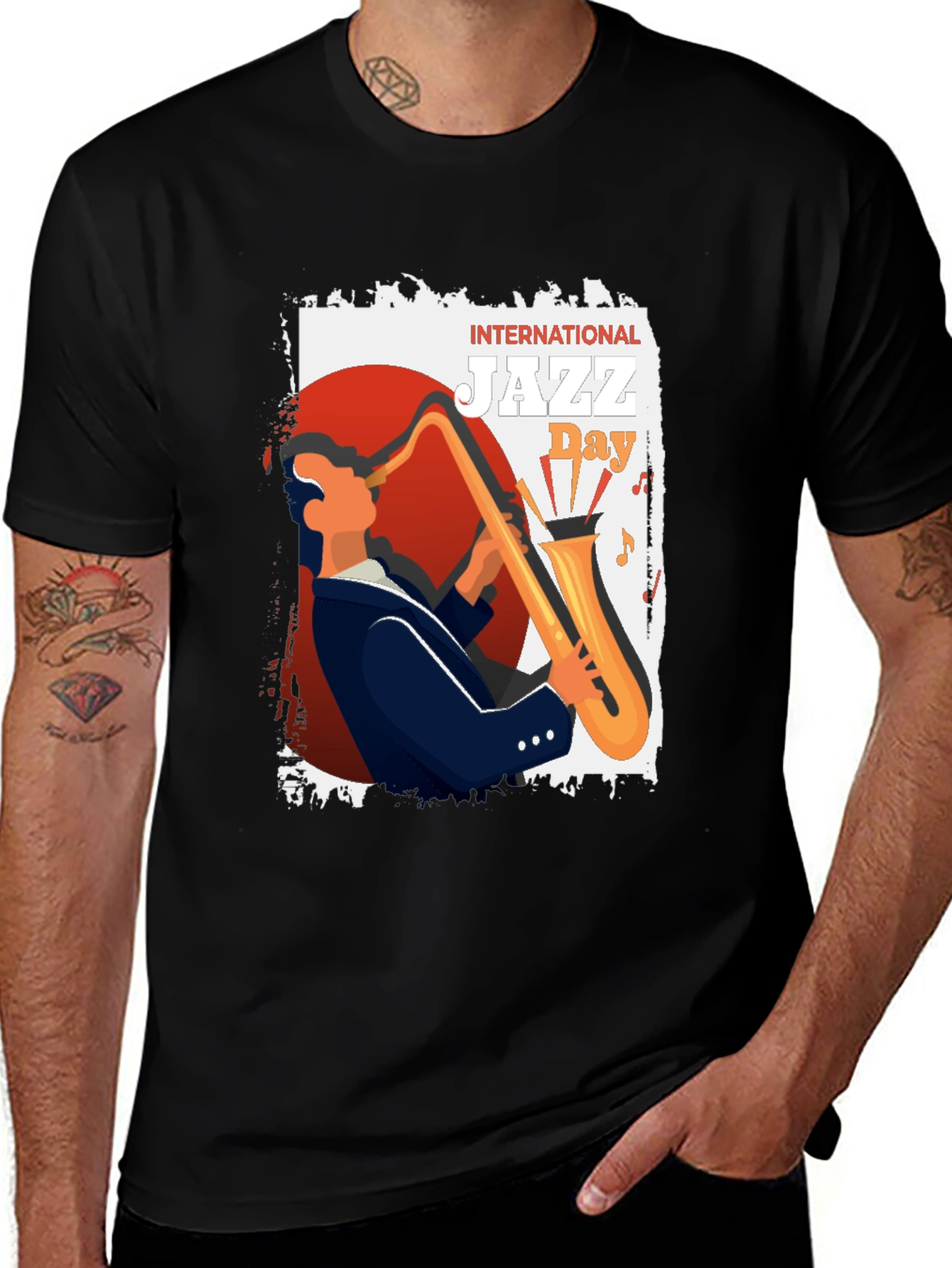 Variant 3 of International Jazz Day Black T-Shirt