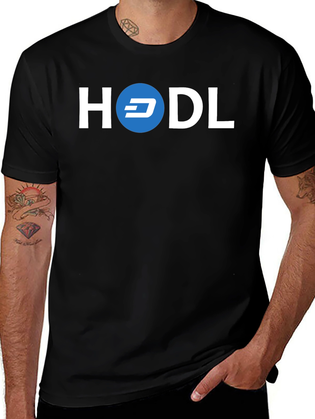 HODL Dash Cryptocurrency T-Shirt - Investor Tee