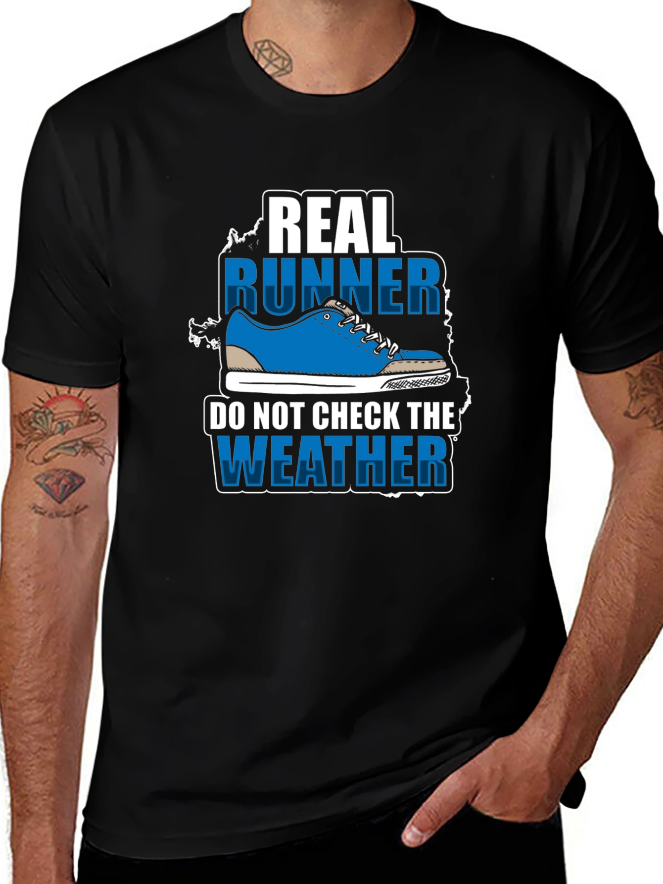 Variant 25 of Real Runner T-Shirt - Weather Doesn't Matter