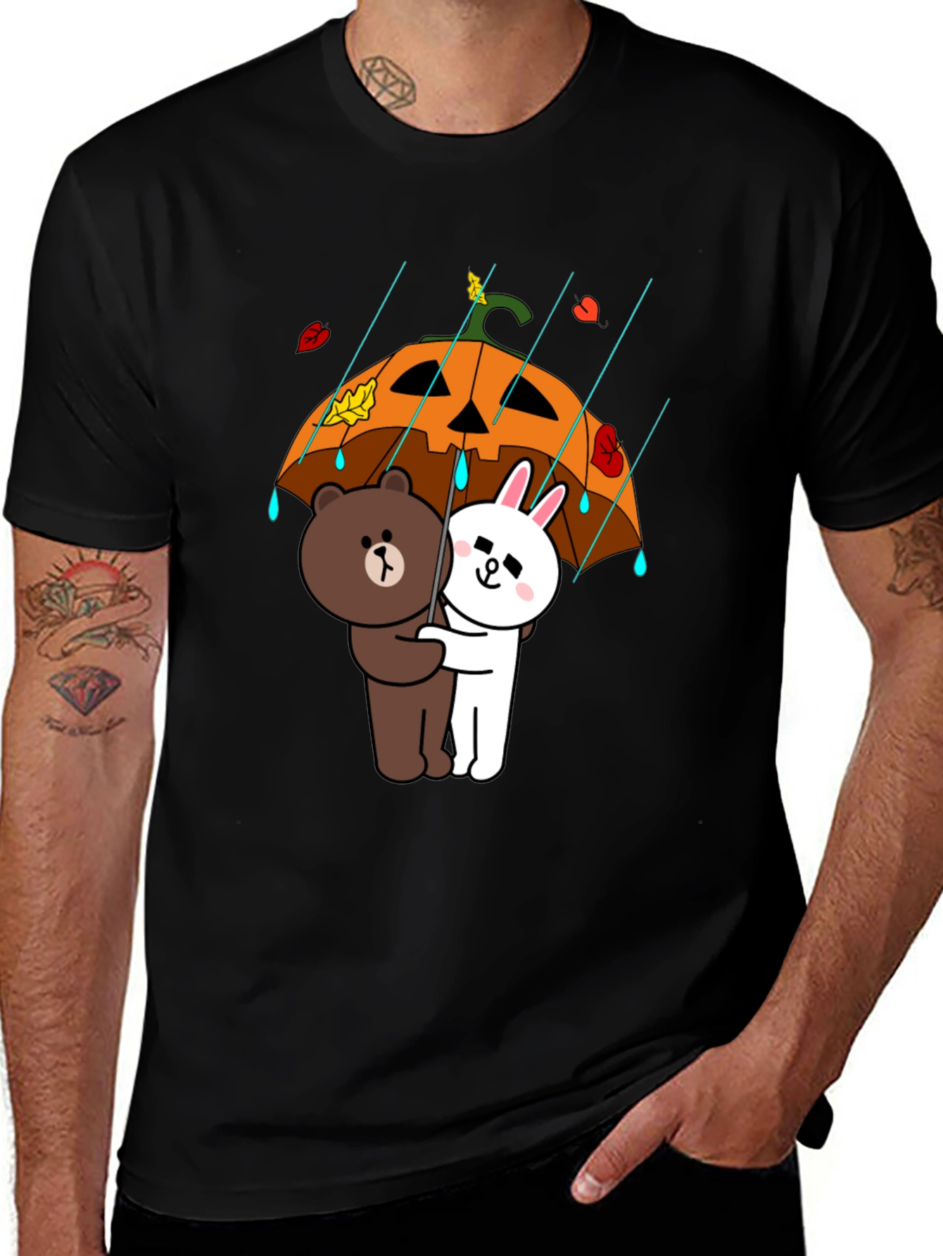 Variant 14 of Cartoon Character Pumpkin Umbrella T-Shirt