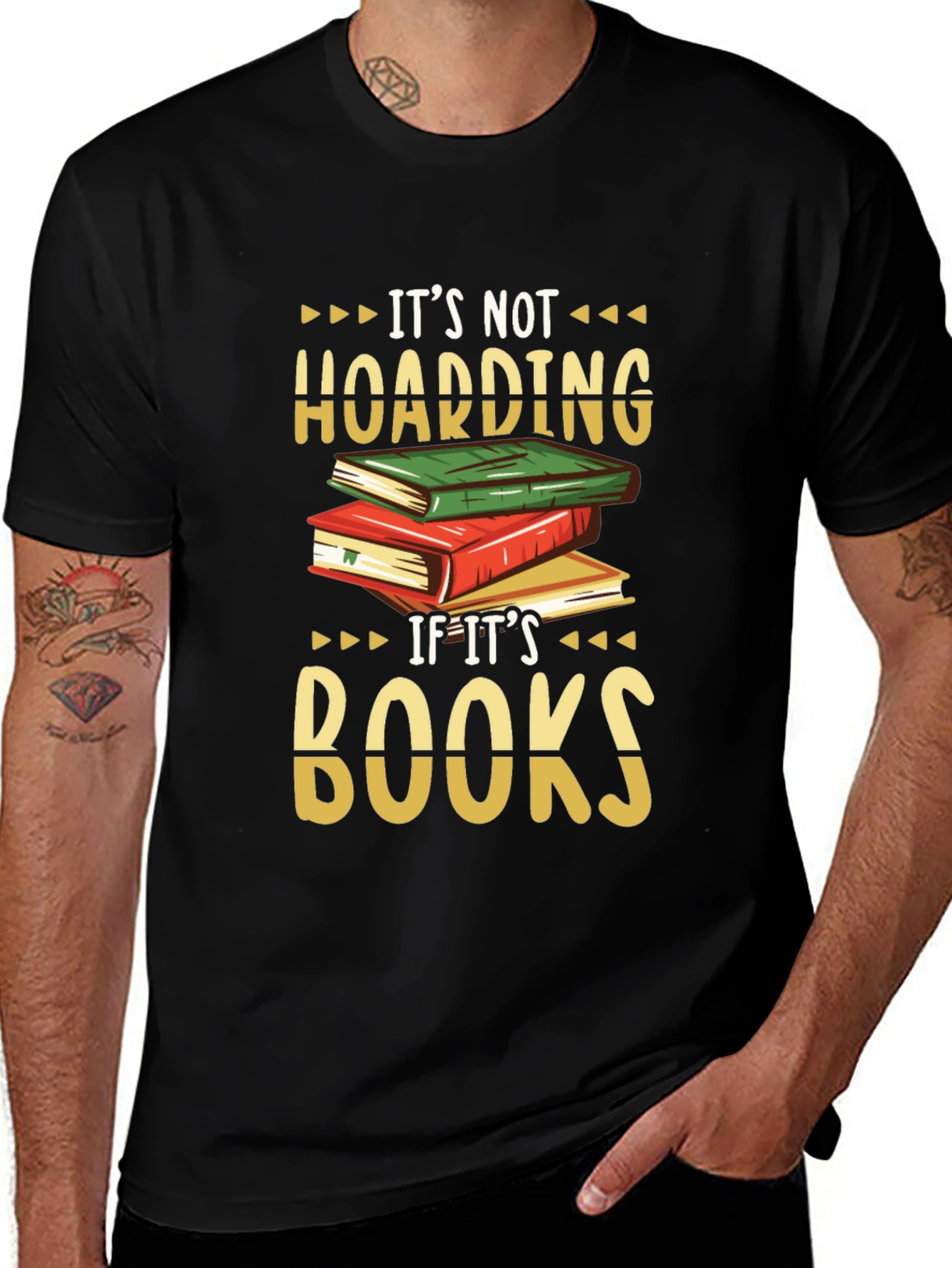 Variant 24 of Book Lover T-Shirt: It's Not Hoarding Books!