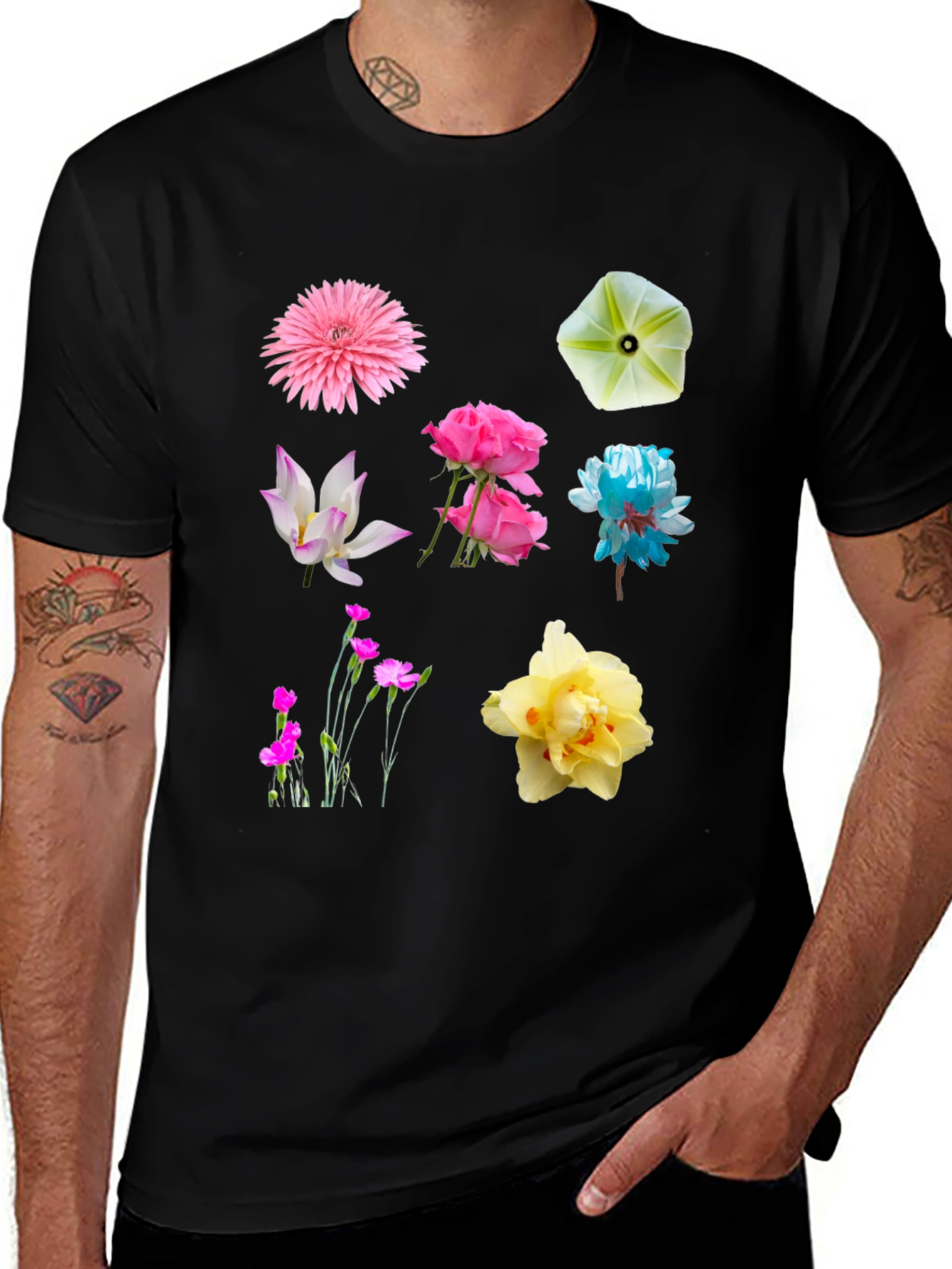 Variant 27 of Floral Print Crew Neck T-Shirt