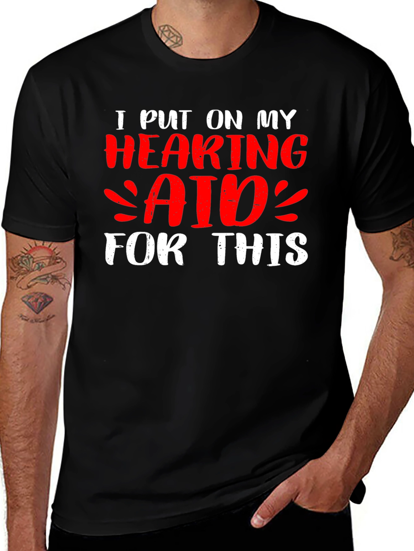 Hearing Aid Graphic Tee - Sarcastic Humor
