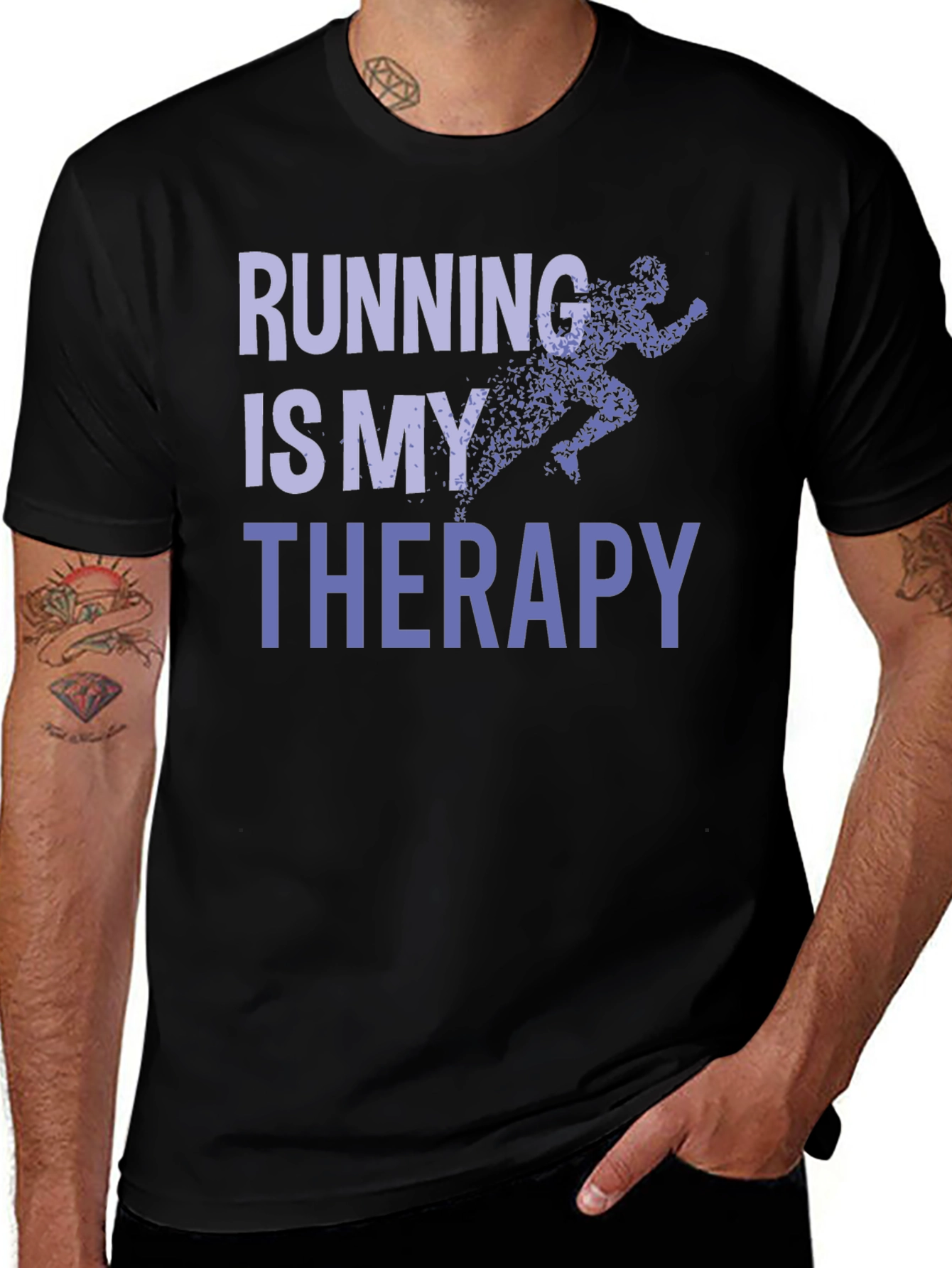 Variant 12 of Running Is My Therapy T-Shirt