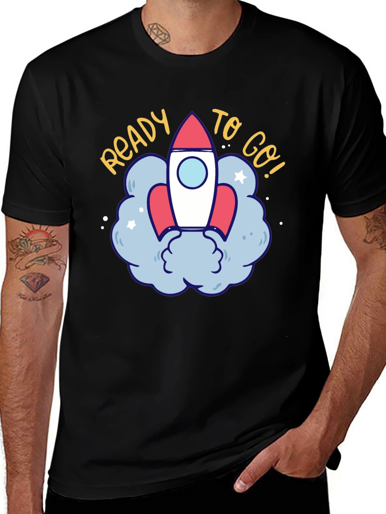 Variant 8 of Ready to Go! Rocket Graphic T-Shirt