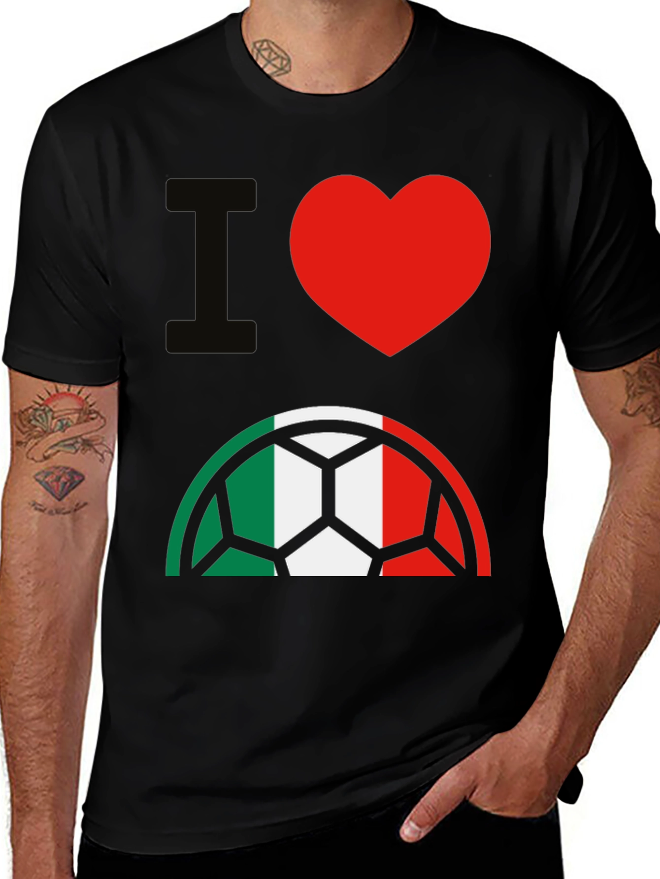 Variant 20 of I Heart Italian Football T-Shirt