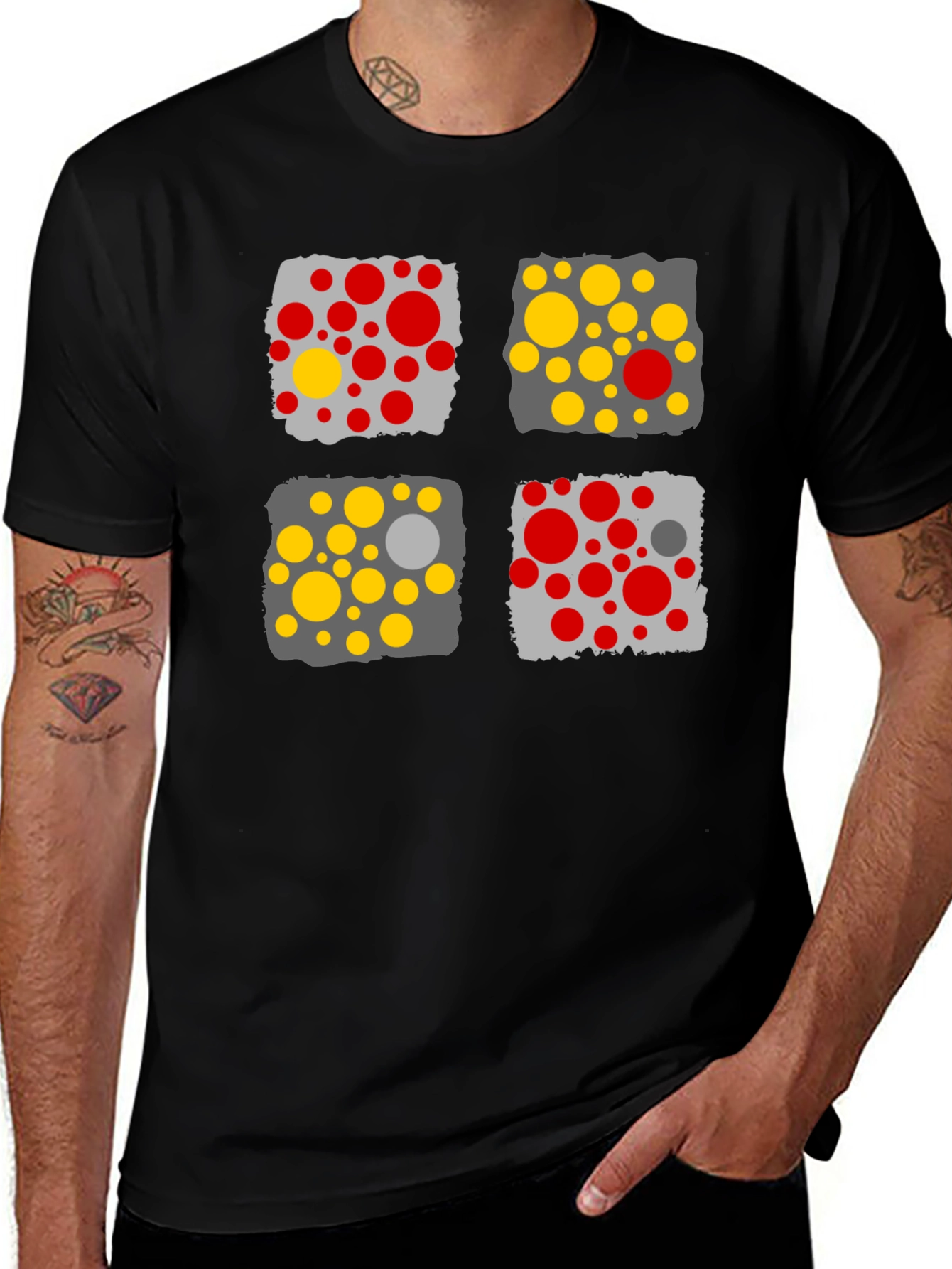 Modern Abstract Graphic Print Men's T-Shirt