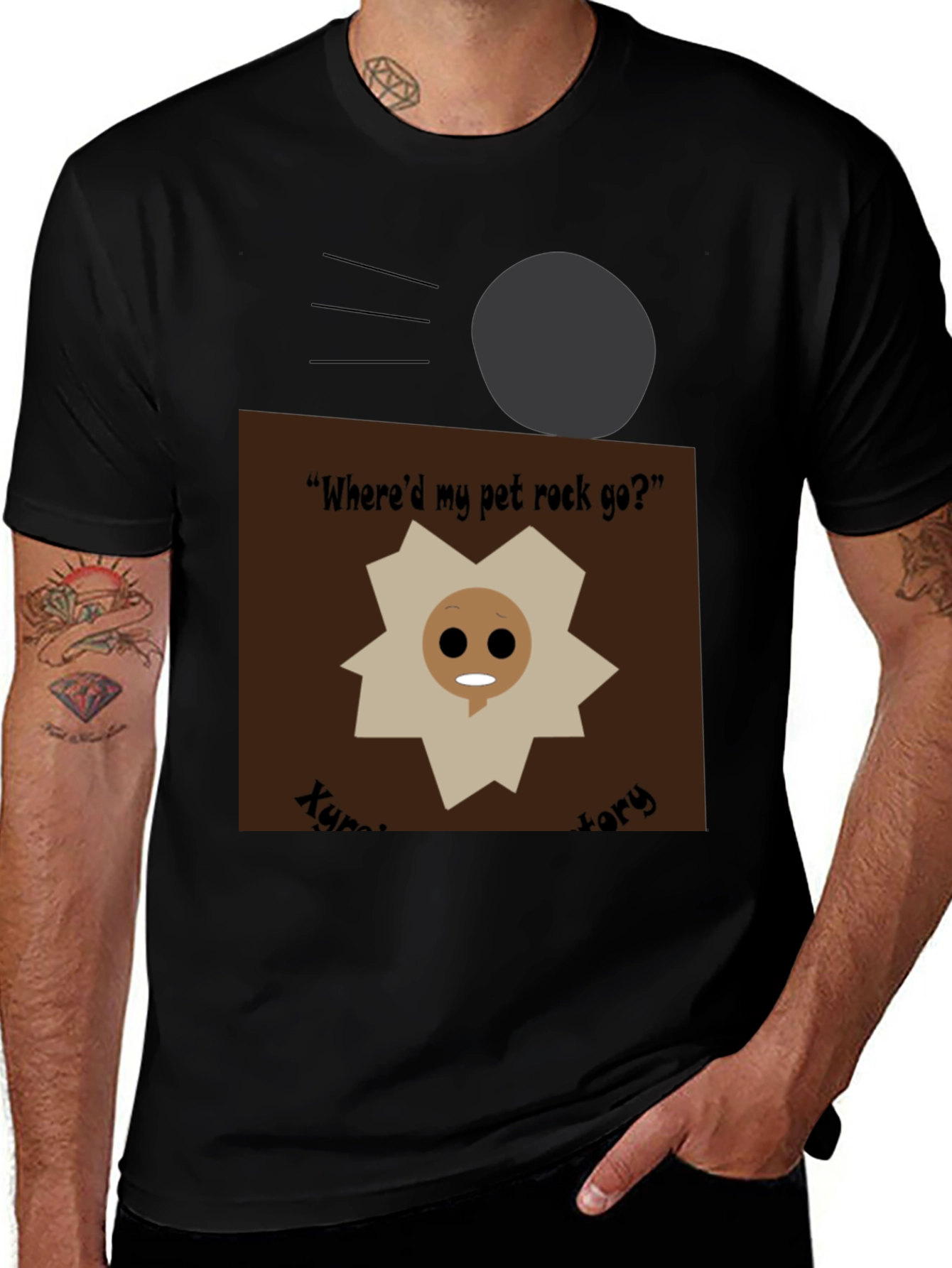 Variant 29 of Lost Pet Rock T-Shirt - Where Did My Rock Go?