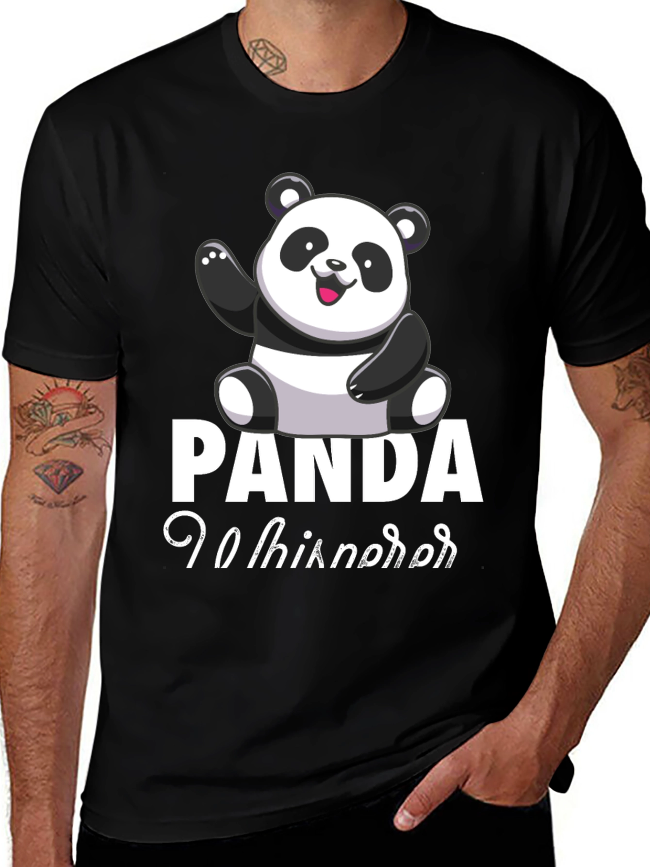 Variant 11 of Panda Whisperer Black T-Shirt