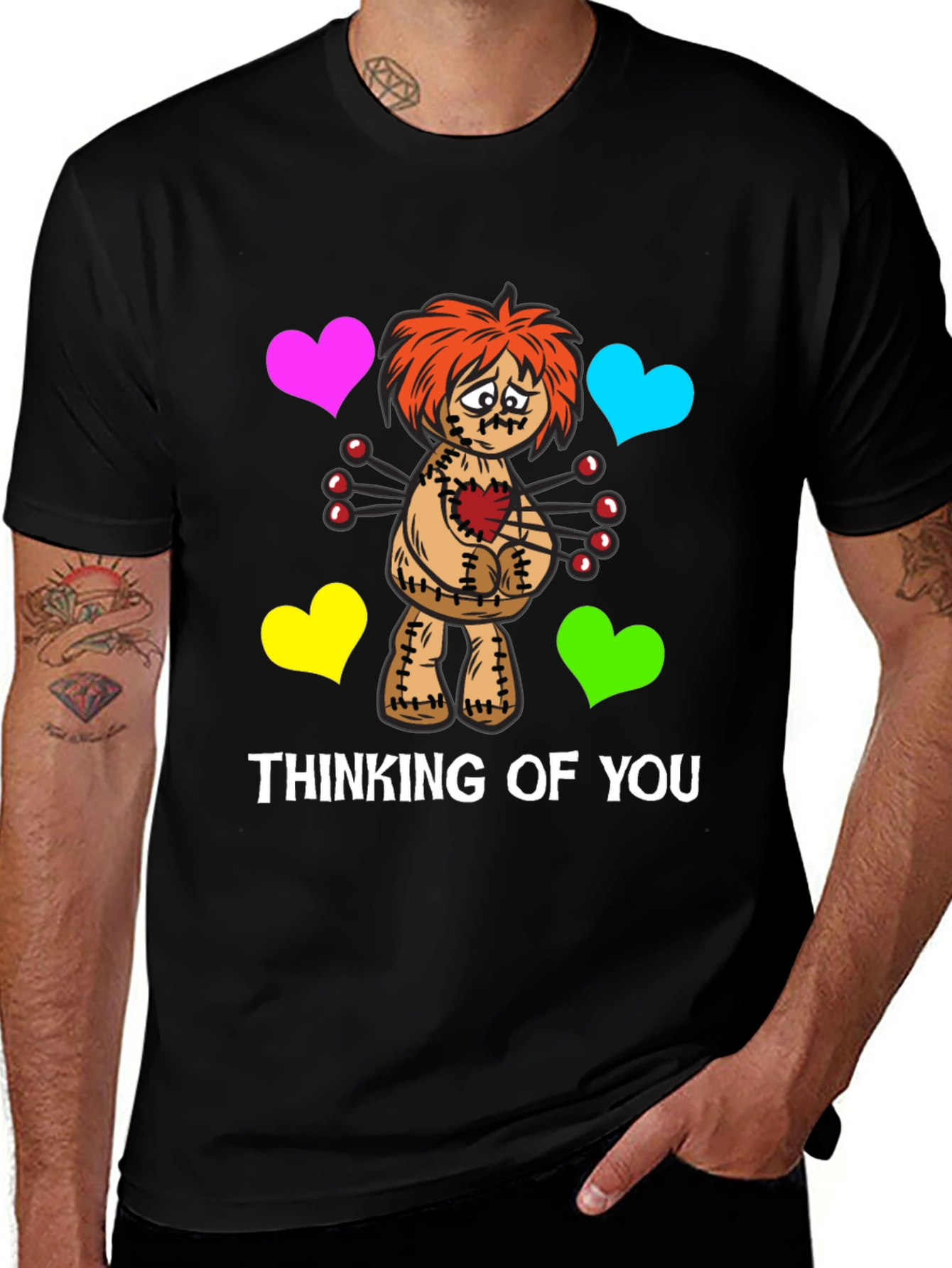 Variant 11 of Thinking of You Voodoo Doll Graphic T-Shirt