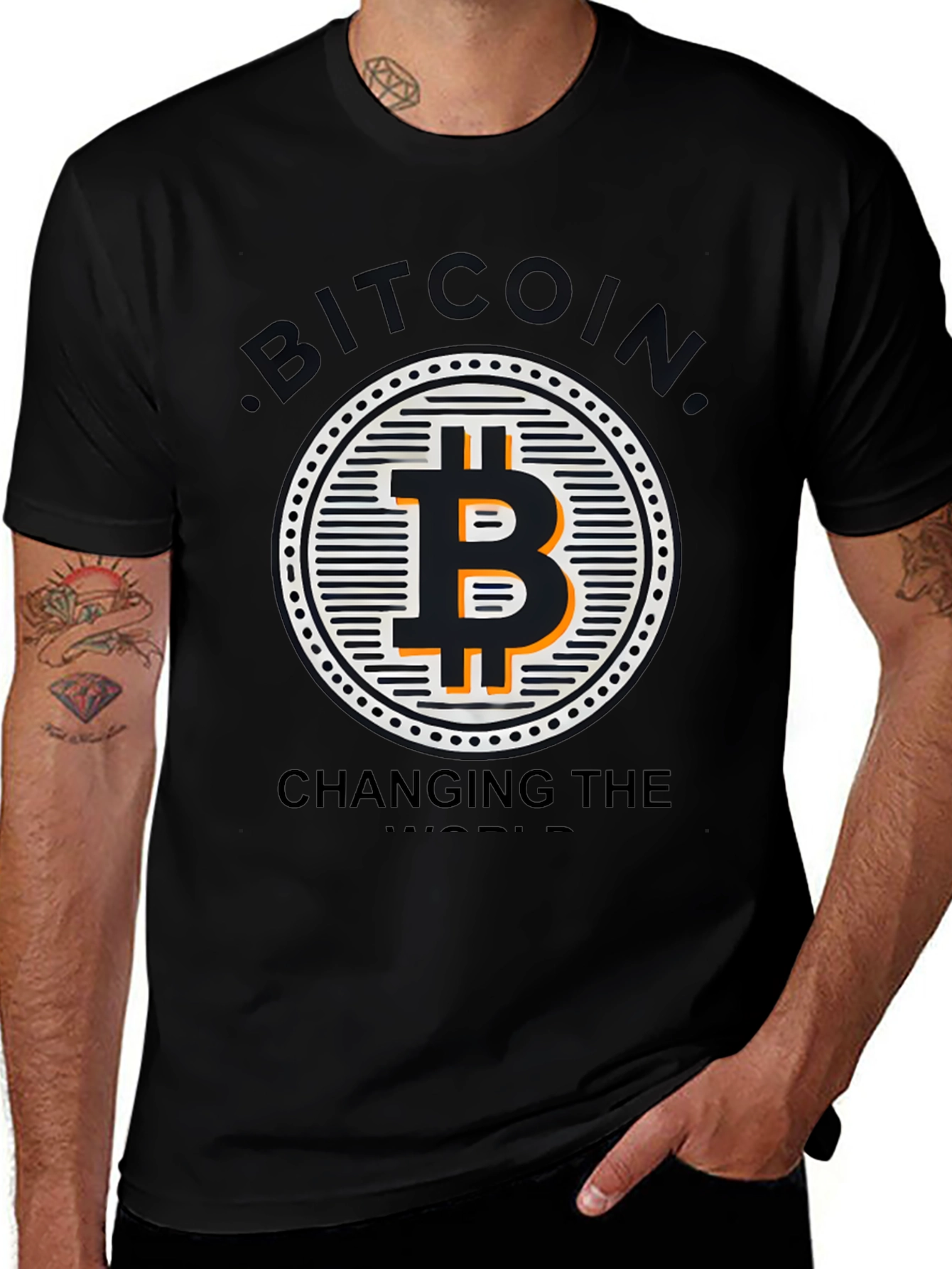 Bitcoin Changing The World Graphic T-Shirt