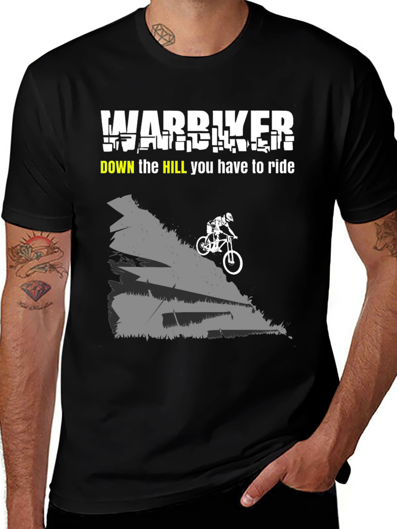 Warbiker Downhill Ride T-Shirt - Mountain Biking Tee