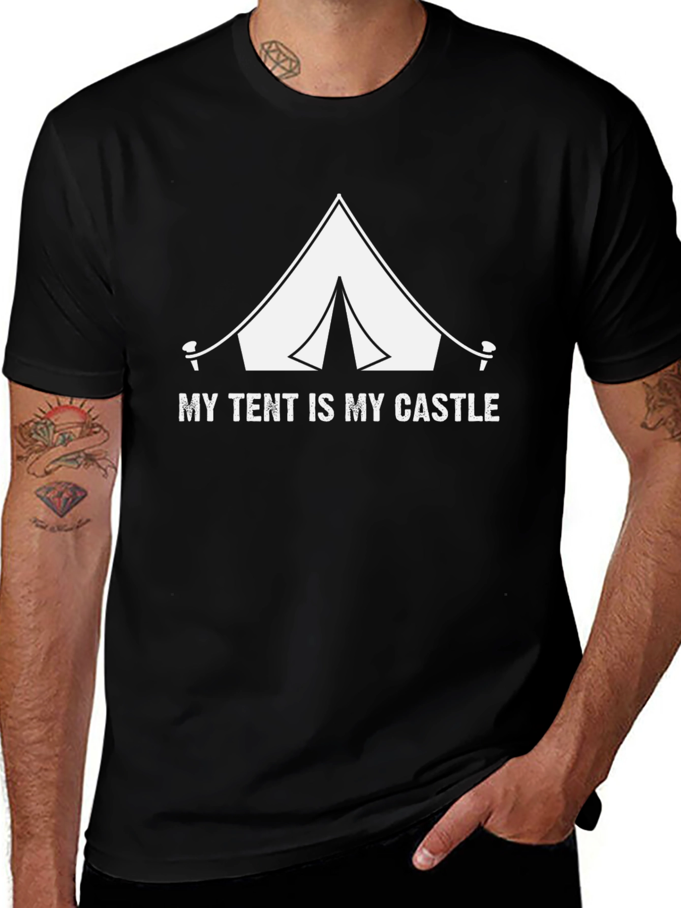 Variant 9 of My Tent Is My Castle Graphic Tee