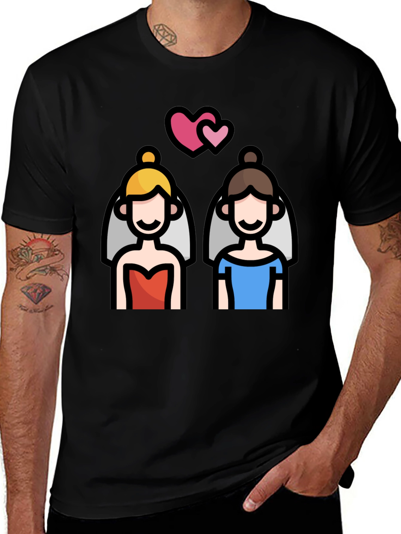Variant 30 of Bridal Love T-Shirt | Lesbian Wedding Pride