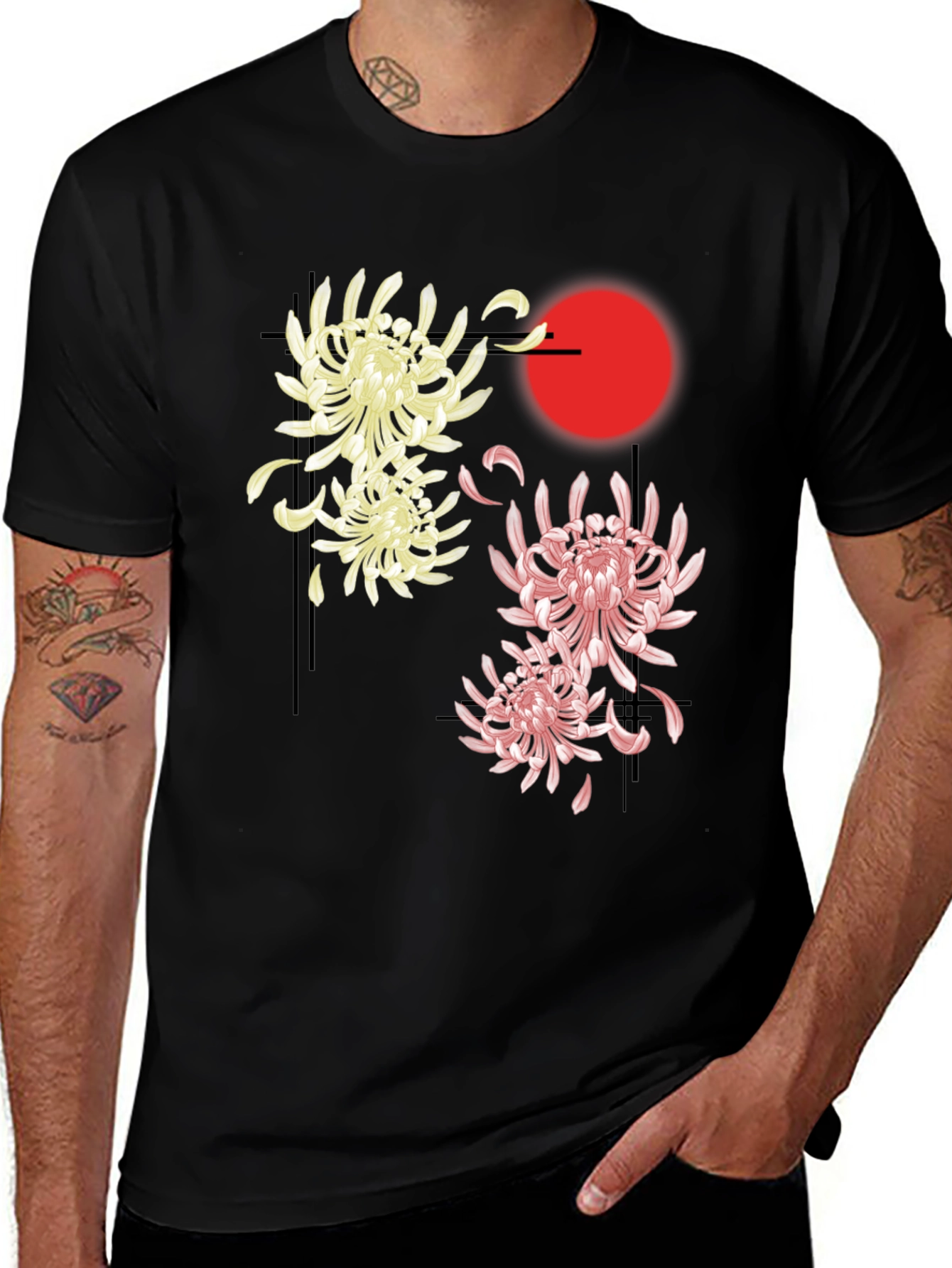 Variant 23 of Chrysanthemum Sun Graphic Tee