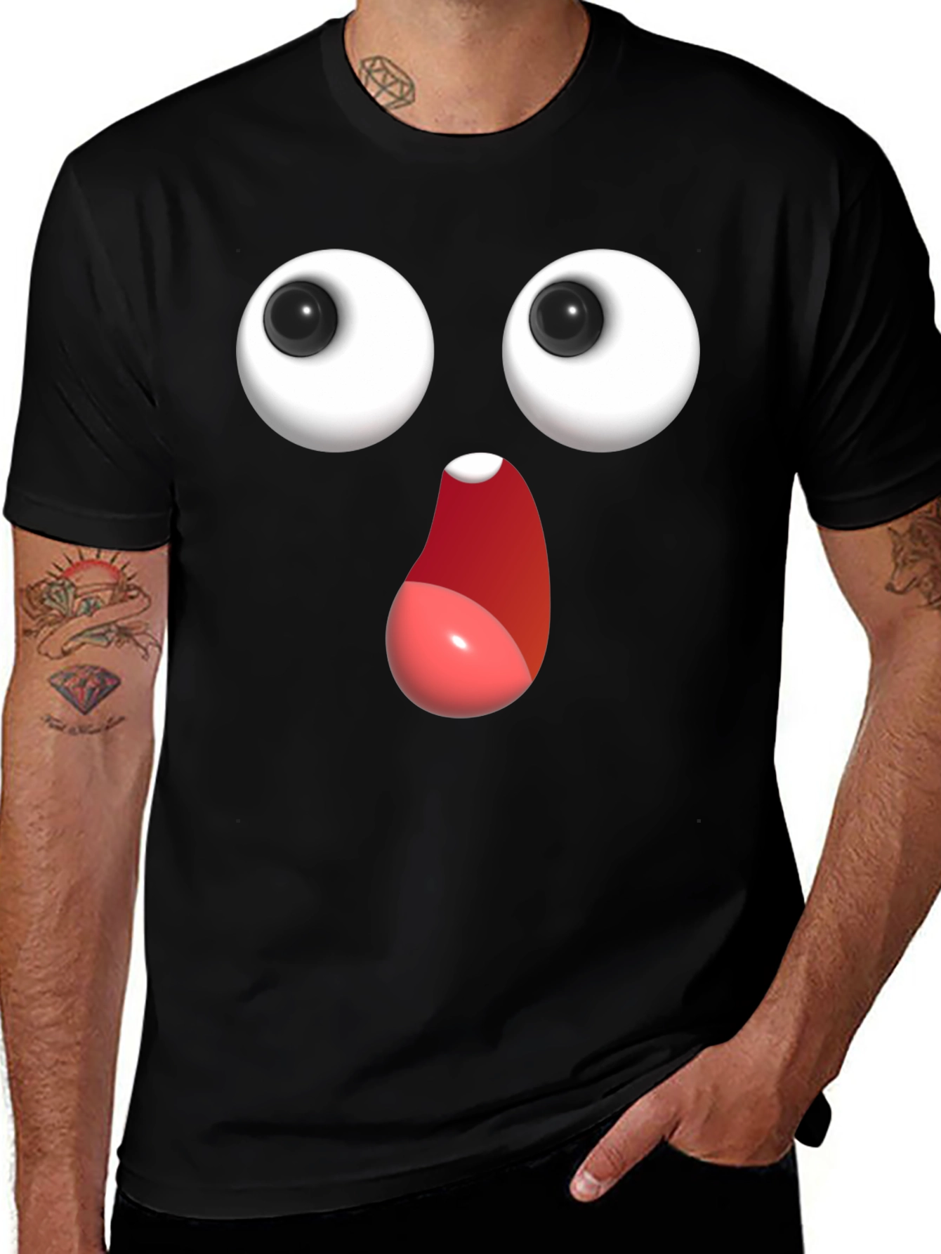 Variant 6 of Funny Googly Eyes T-Shirt - Expressive Graphic Tee
