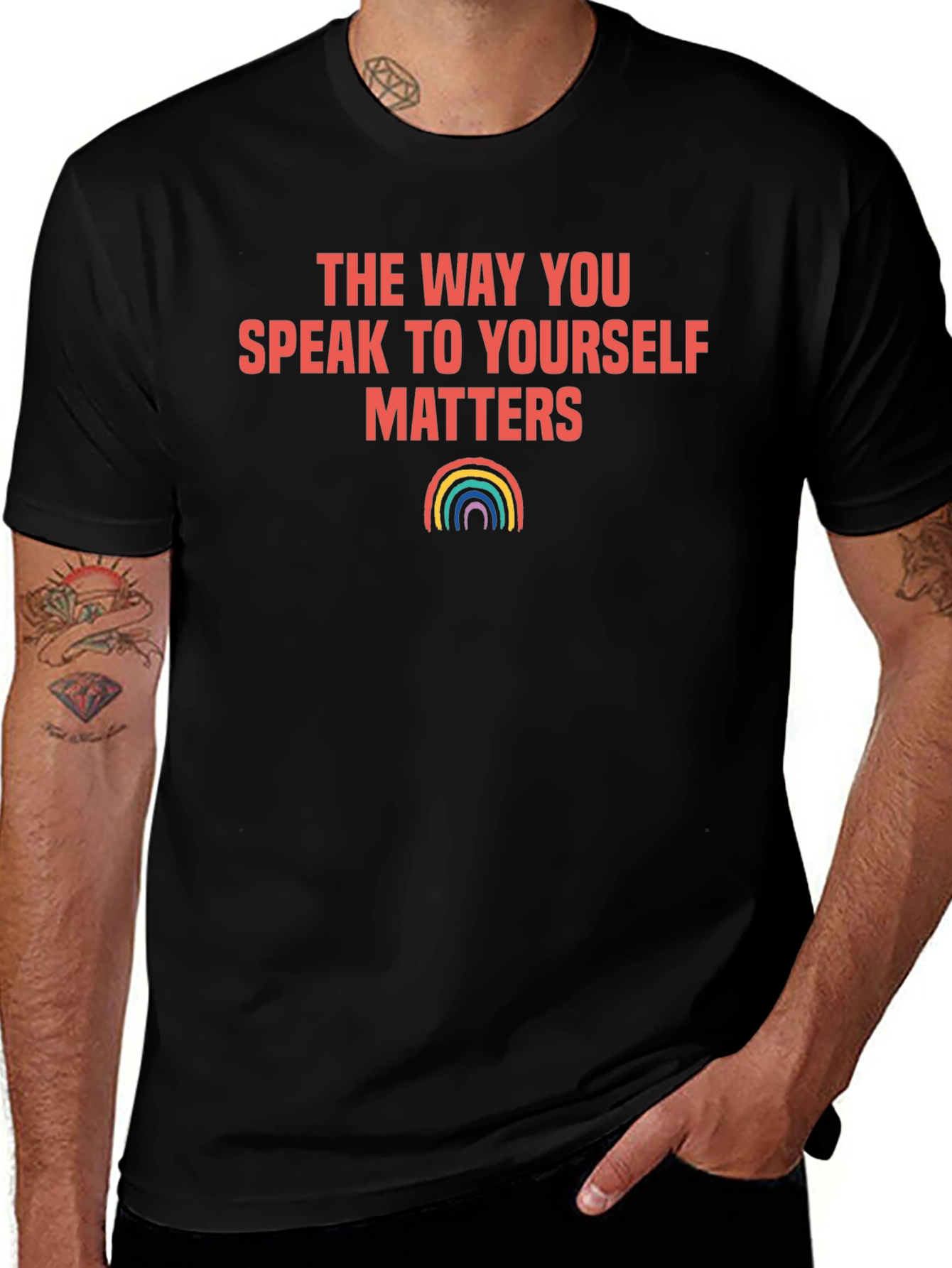 Variant 14 of Matters T-Shirt - Speak To Yourself Rainbow