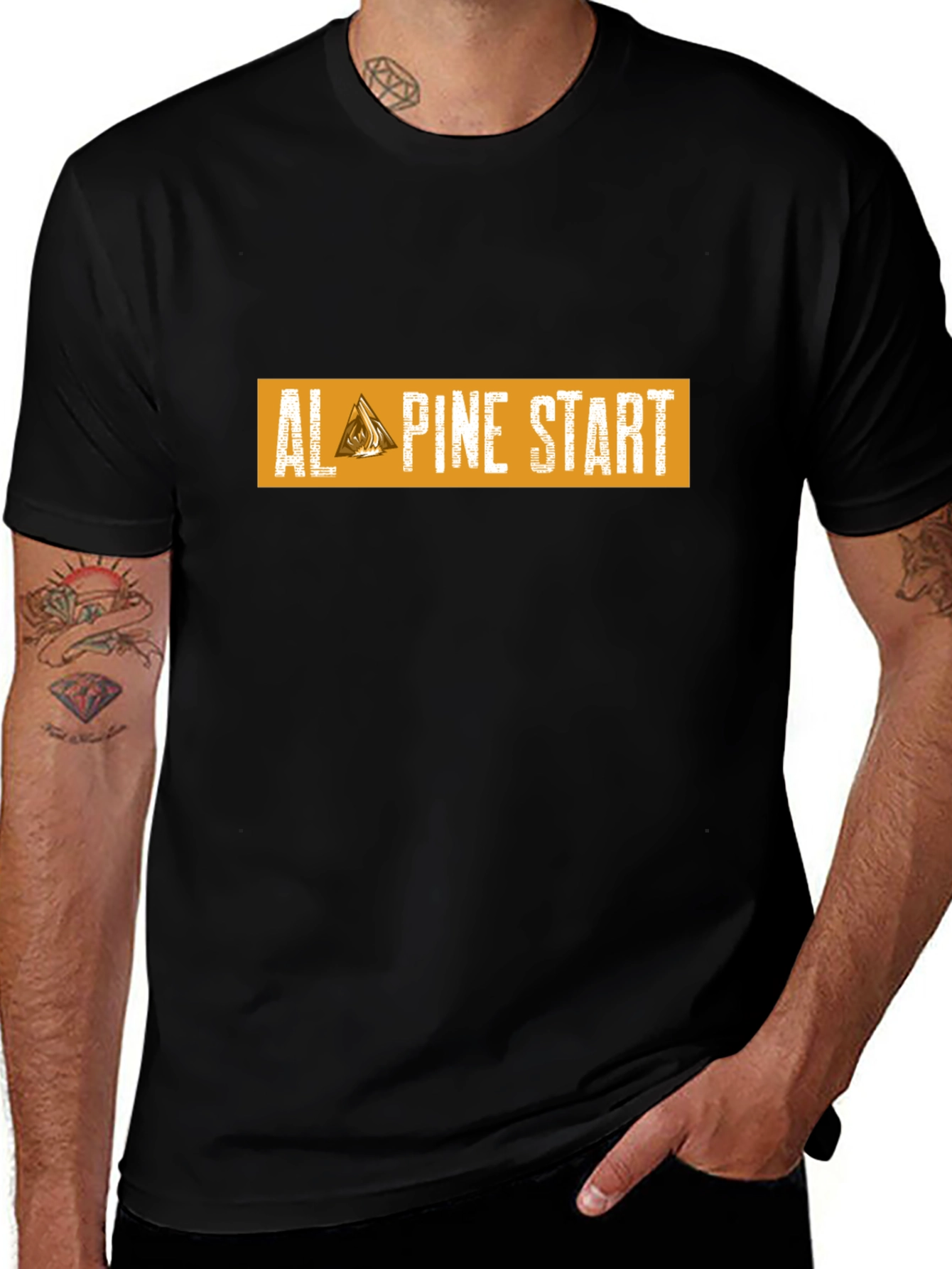 Variant 23 of Alpine Start Graphic Tee - Black