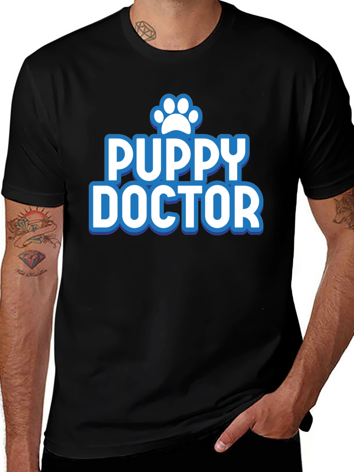 Variant 25 of Puppy Doctor T-Shirt - Veterinarian Dog Lover Tee