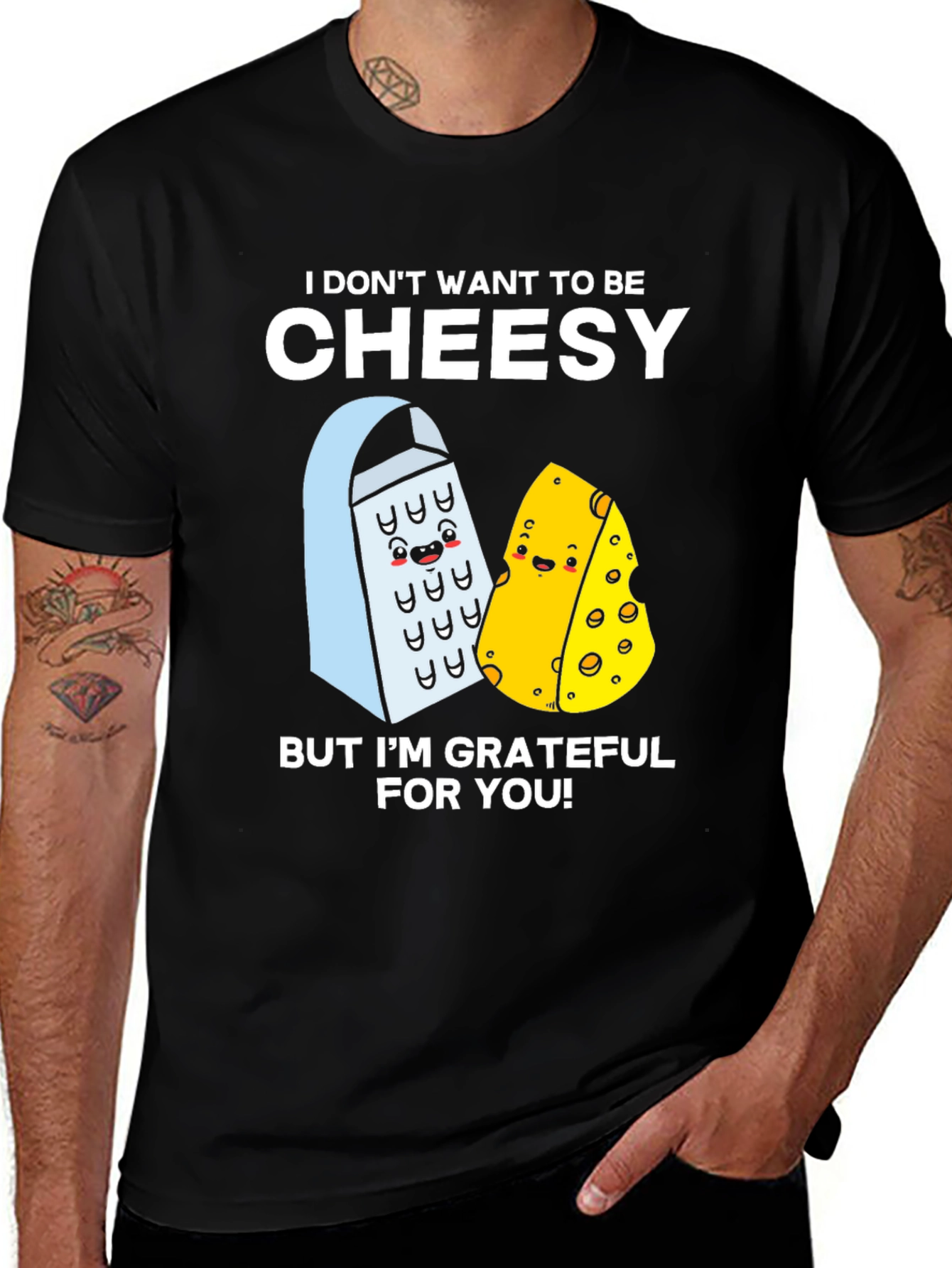 Variant 5 of Grateful Cheese Pun T-Shirt - Funny & Unique!