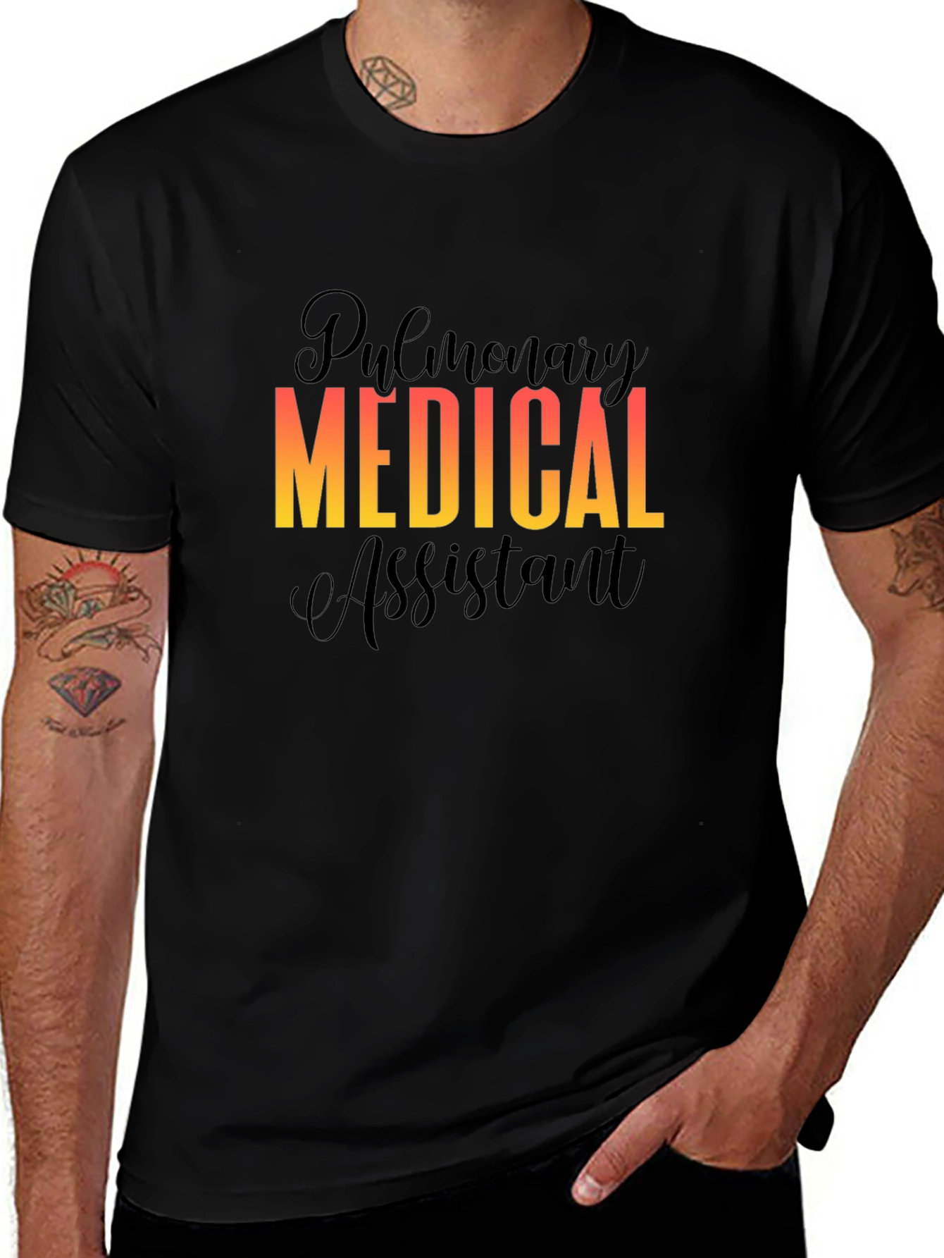 Pulmonary Medical Assistant Black T-Shirt