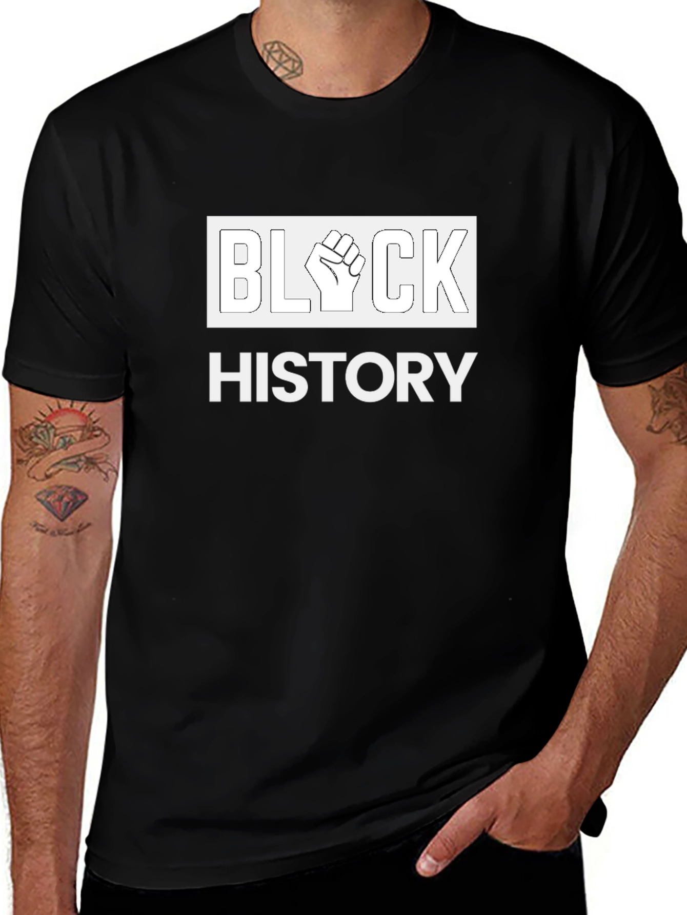 Variant 16 of Black History Fist Graphic Tee