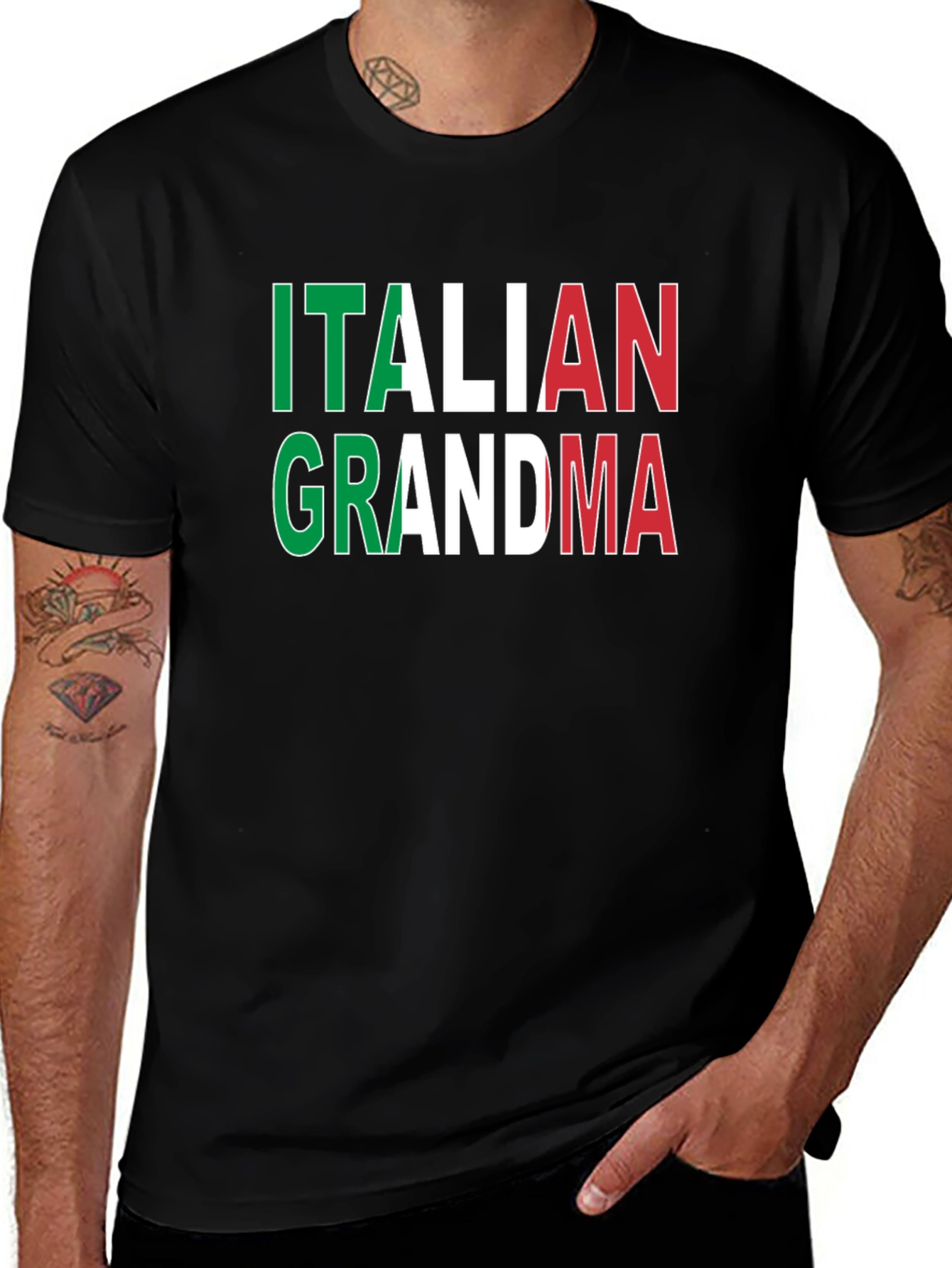 Italian Grandma T-Shirt - Italy Flag Pride