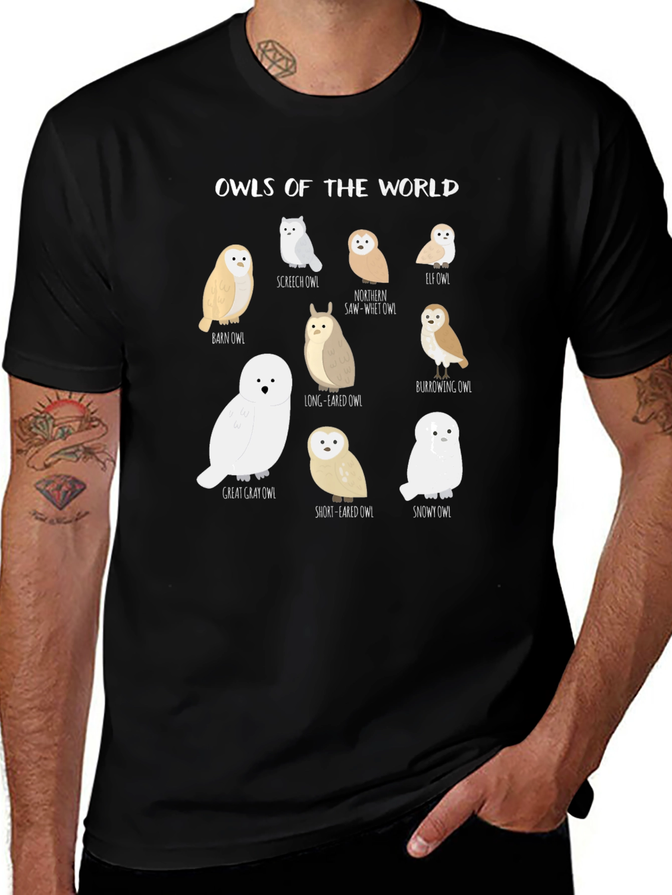 Variant 25 of Owls of the World T-Shirt