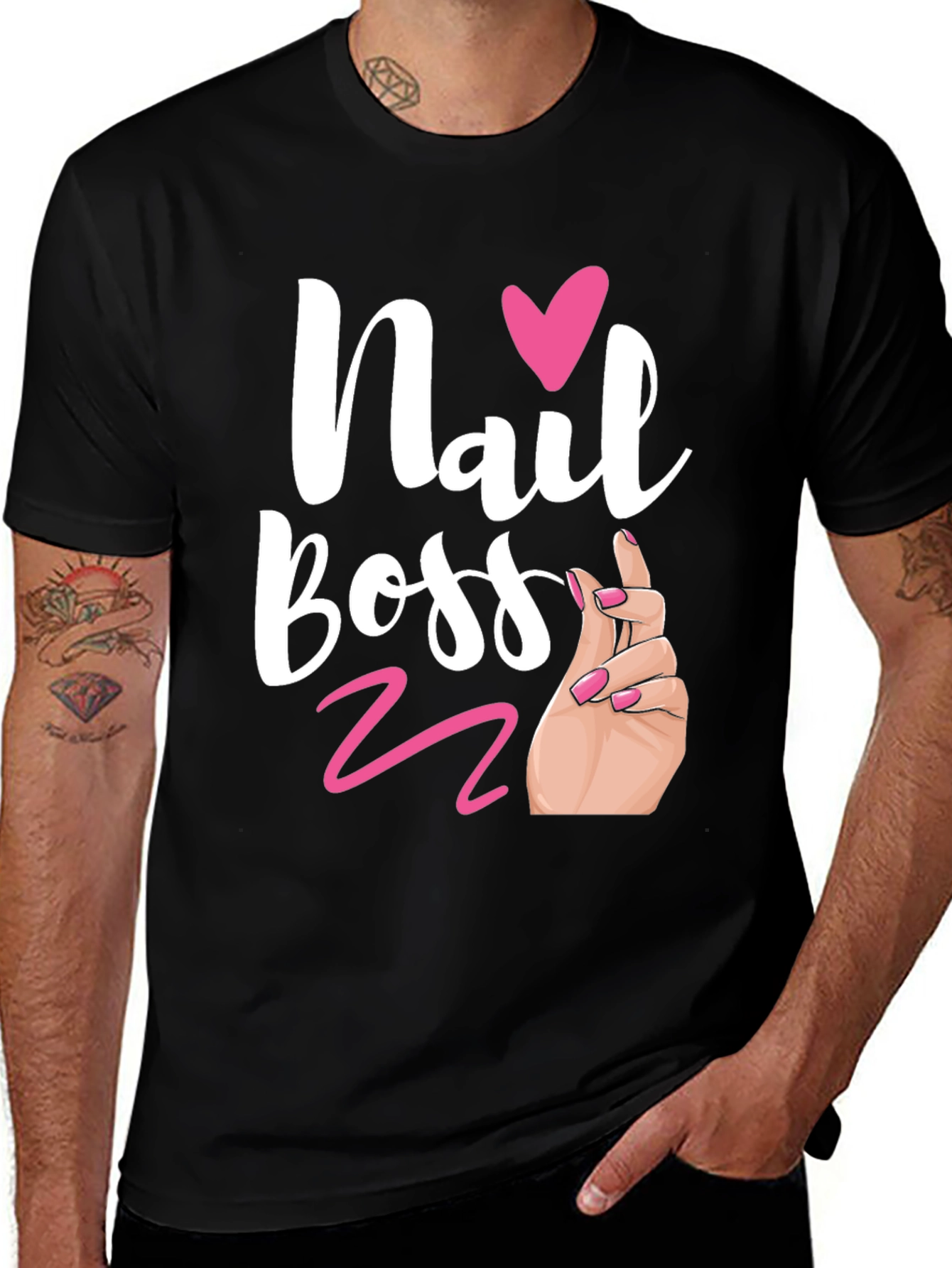 Variant 5 of Nail Boss Graphic Tee - Salon Shirt