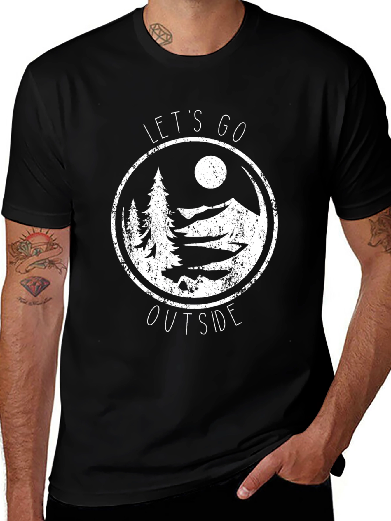 Variant 11 of Let's Go Outside Graphic Tee