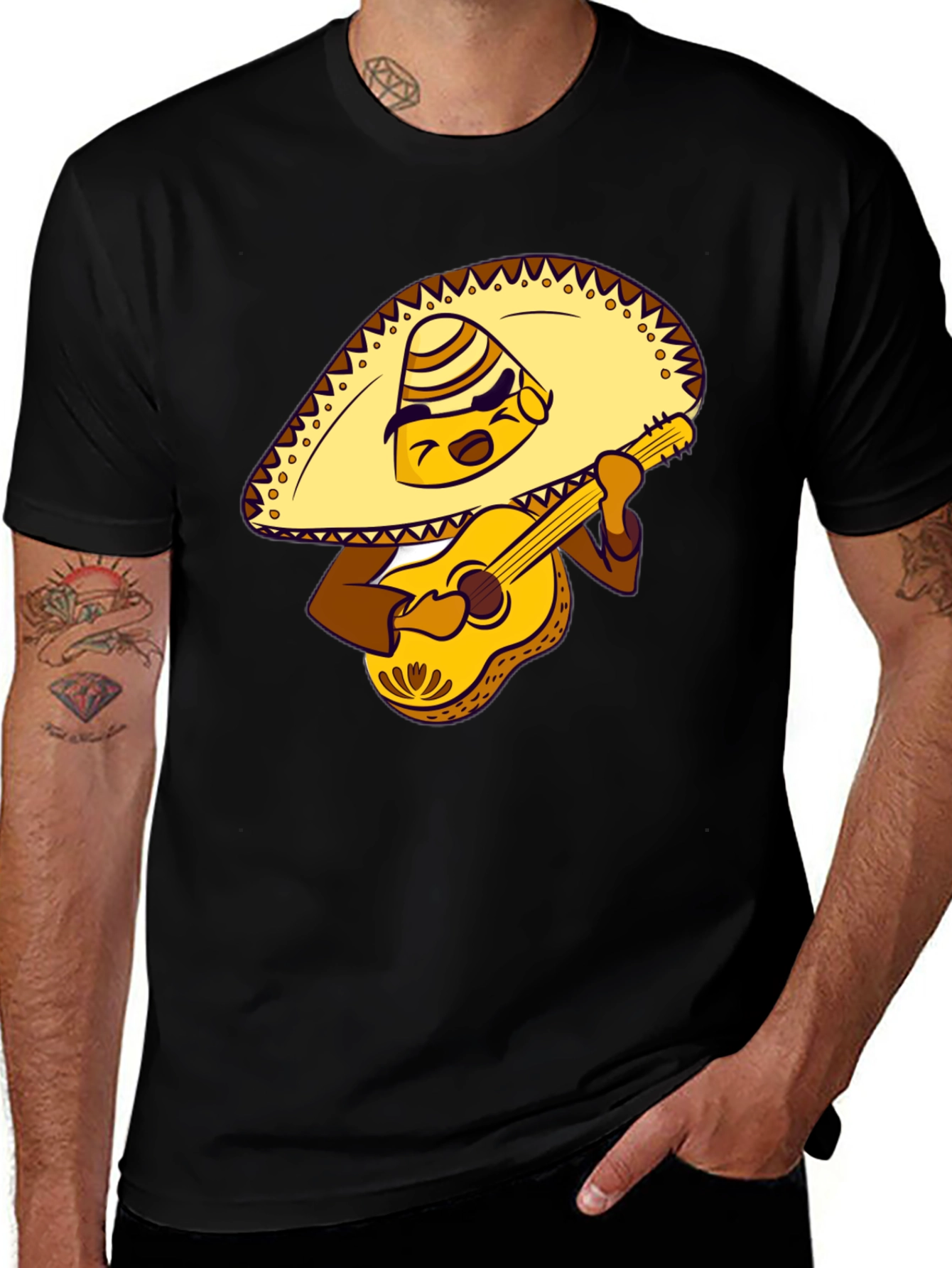 Variant 5 of Mariachi Cartoon Graphic T-Shirt