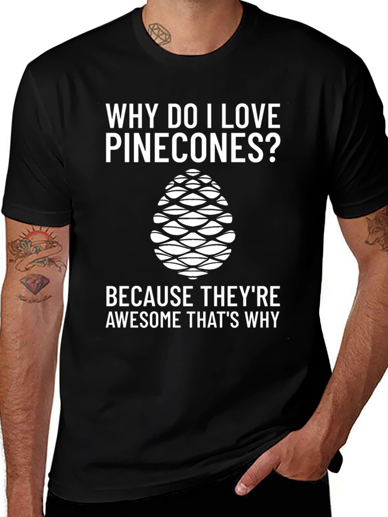 Variant 24 of Pinecone Lover T-Shirt - Why Do I Love Pinecones?