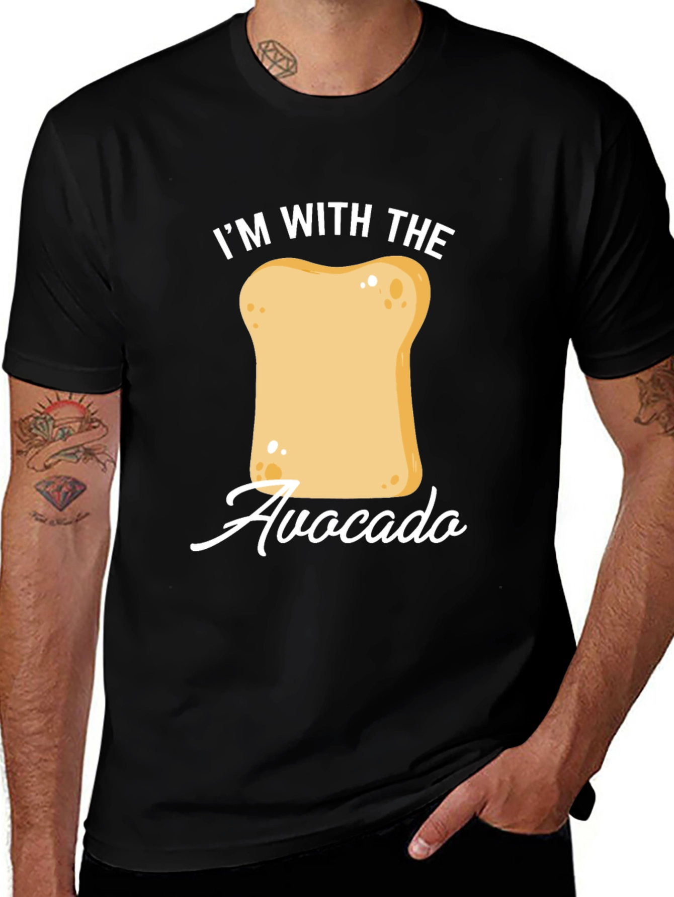Variant 23 of I'm with the Avocado Toast T-Shirt - Funny Foodie Tee