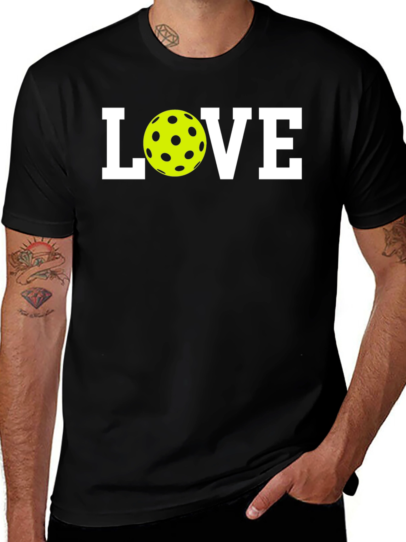 Variant 2 of Pickleball LOVE T-Shirt - Stylish & Comfortable