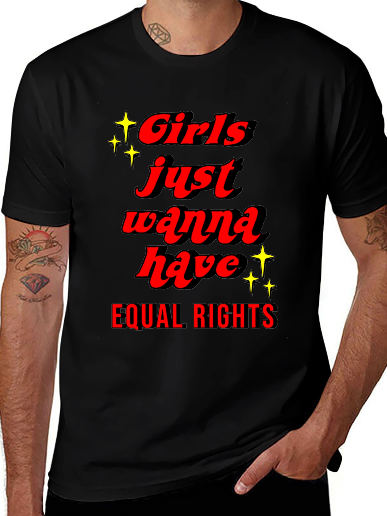 Variant 5 of Girls Just Wanna Have Equal Rights T-Shirt