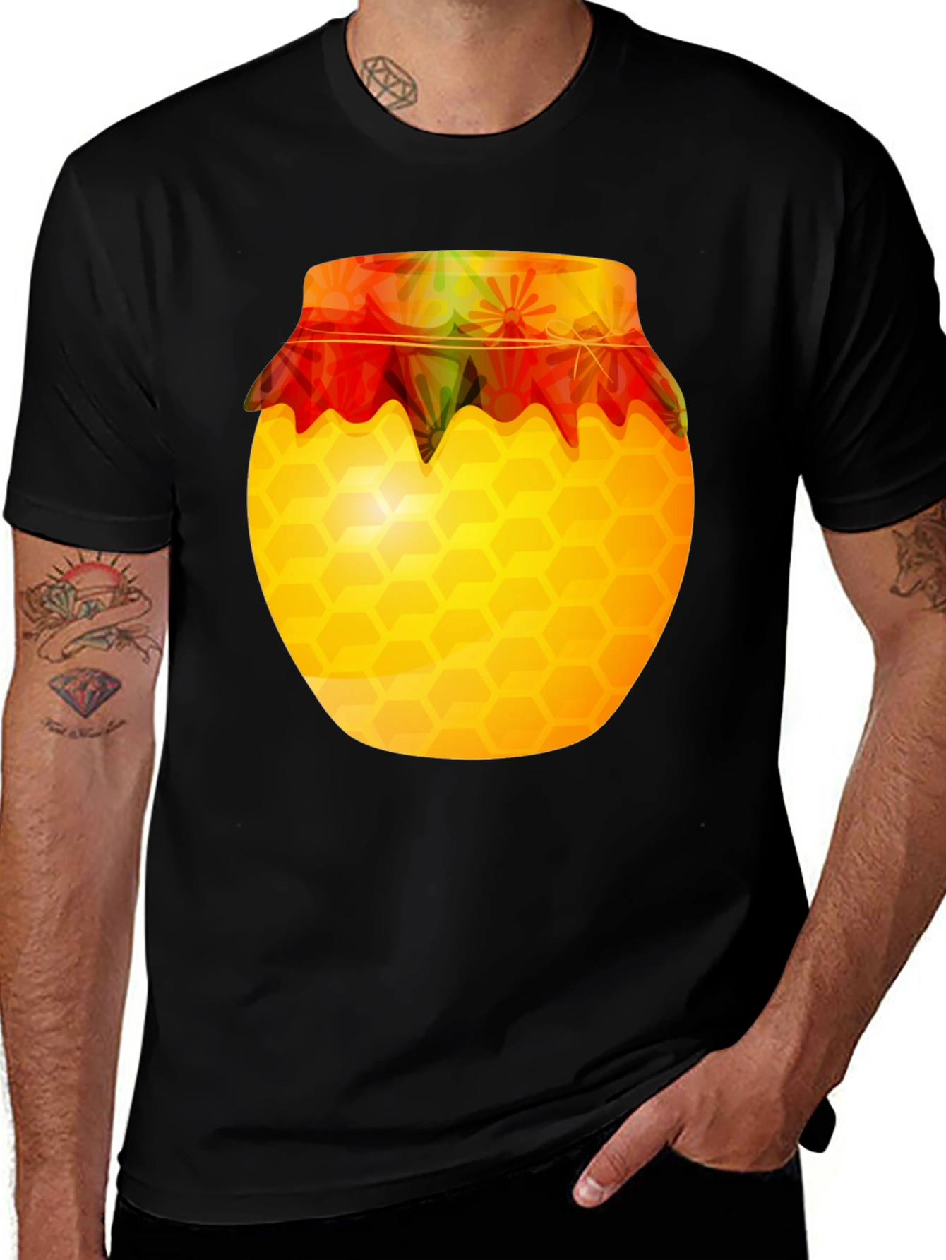 Variant 9 of Honeycomb Jar Graphic Tee - Sweet Style