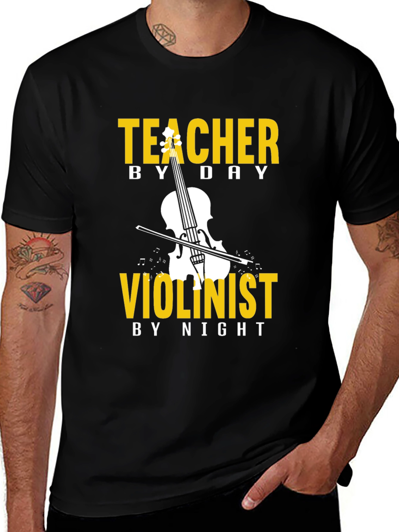 Variant 13 of Teacher by Day Violinist by Night T-Shirt