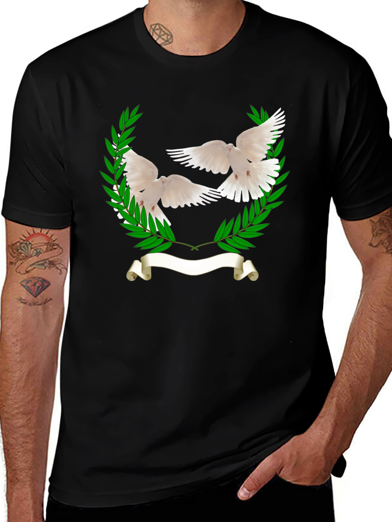 Variant 6 of Dove Peace Olive Branch T-Shirt