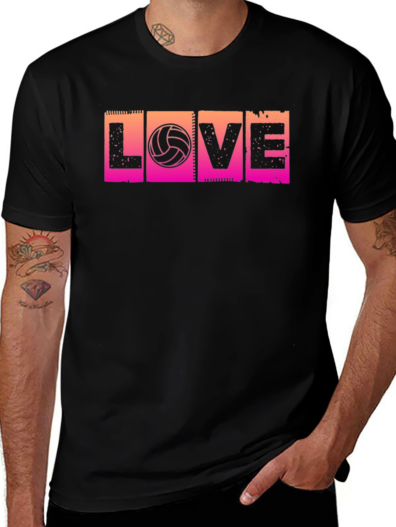 Love Volleyball Graphic T-Shirt