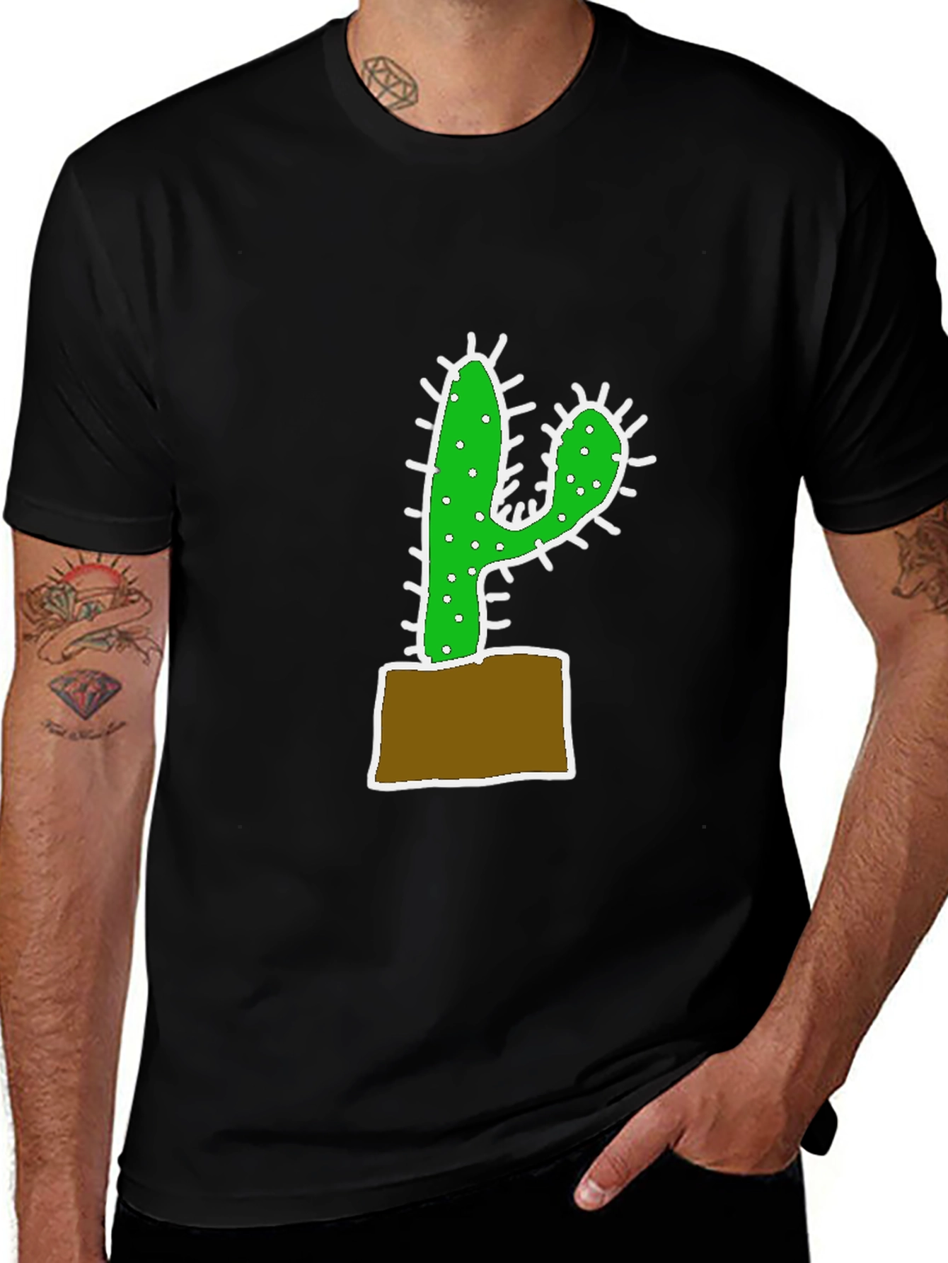 Variant 26 of Cactus Potted Plant Graphic Tee