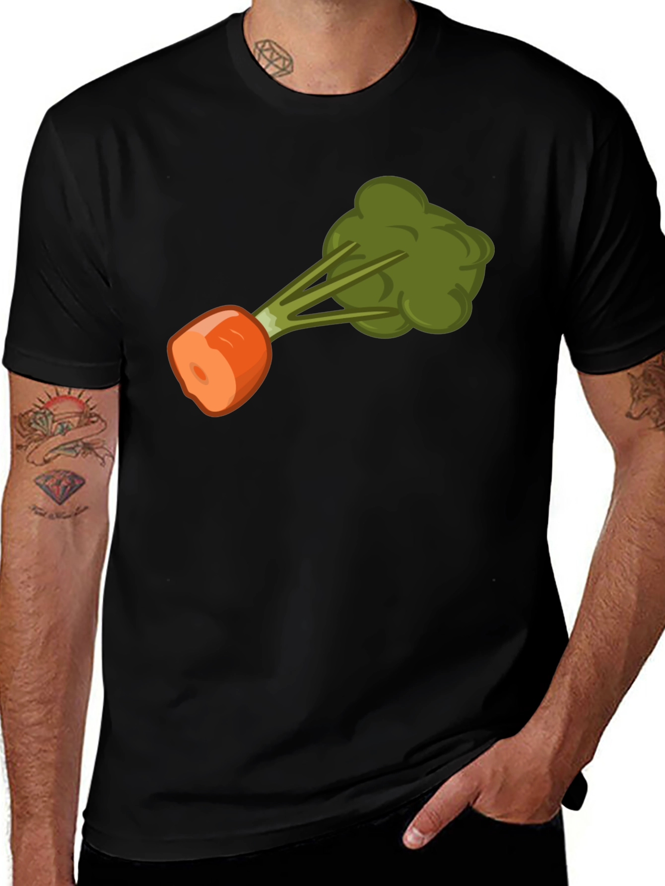 Variant 19 of Funny Carrot Fart T-Shirt - Adult Humor Tee